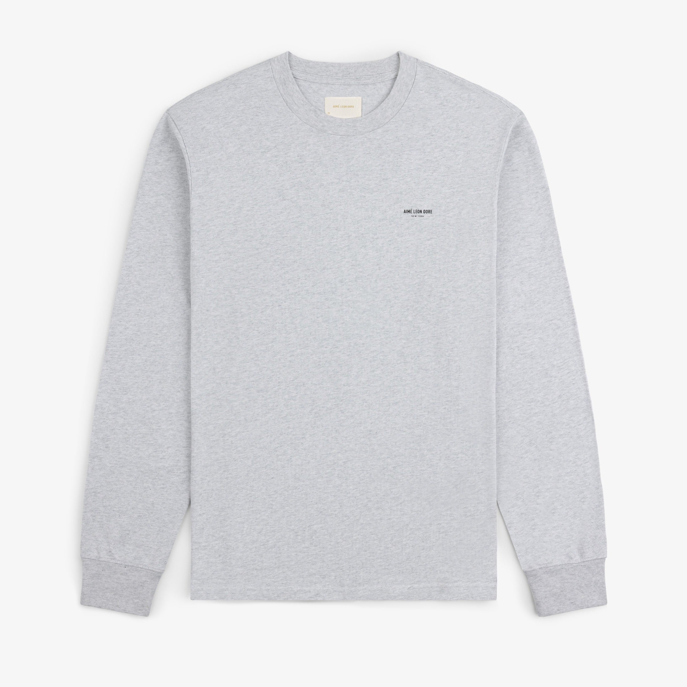 aim-leon-dore-long-sleeve-micro-logo-tee-langarmshirt-grau image 1