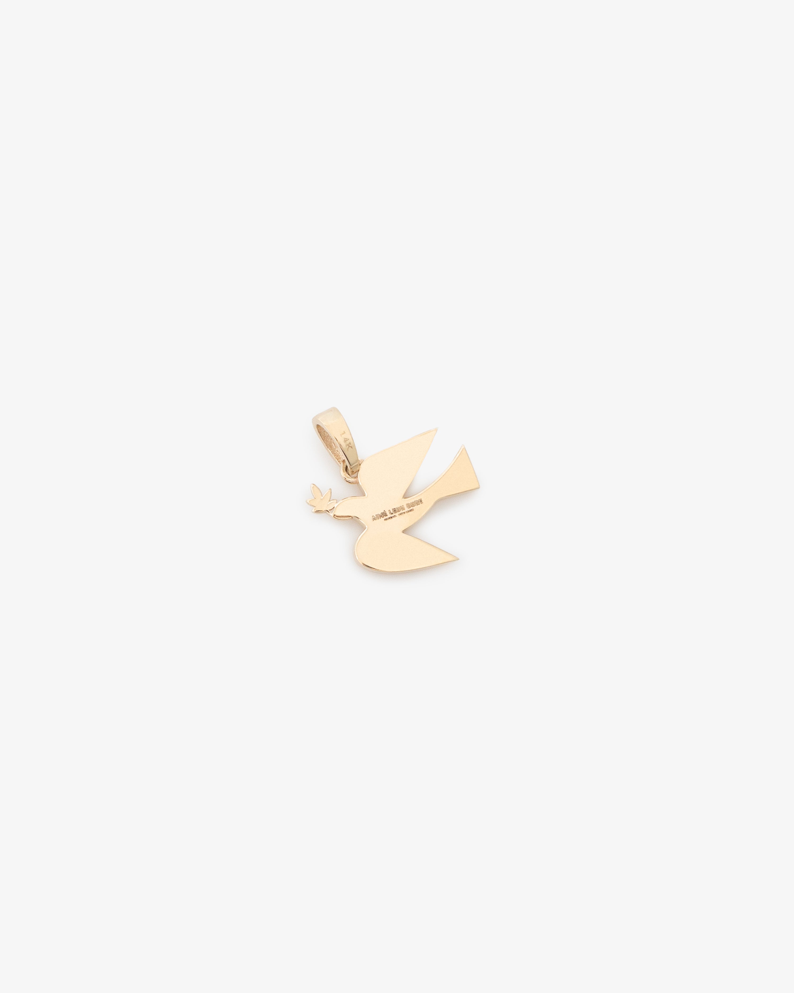 aim-leon-dore-14kt-gold-dove-anh-nger-mit-diamant image 3