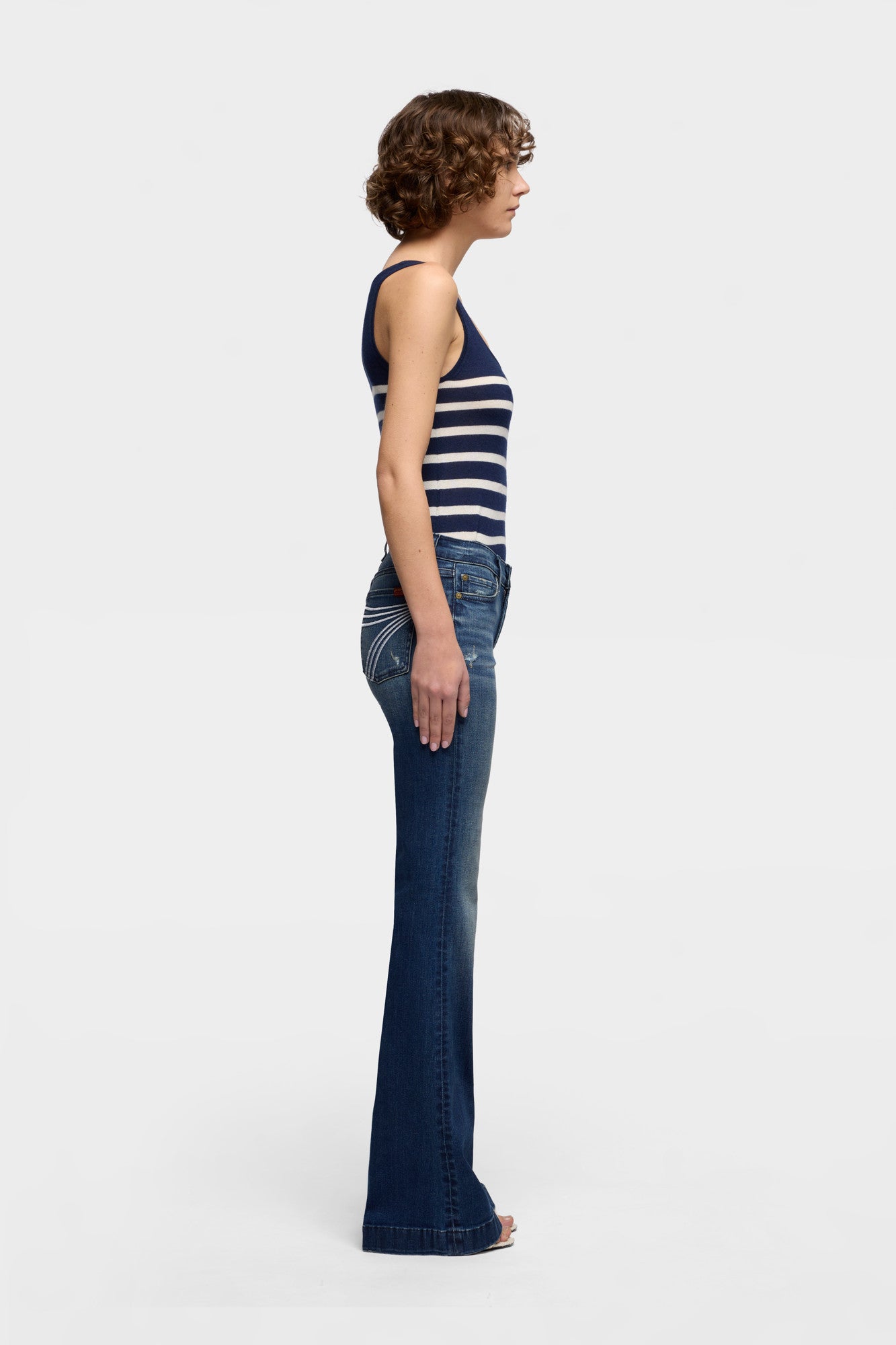 7-for-all-mankind-dojo-36-slim-illusion-lake-blue-flare-jeans-damen image 6