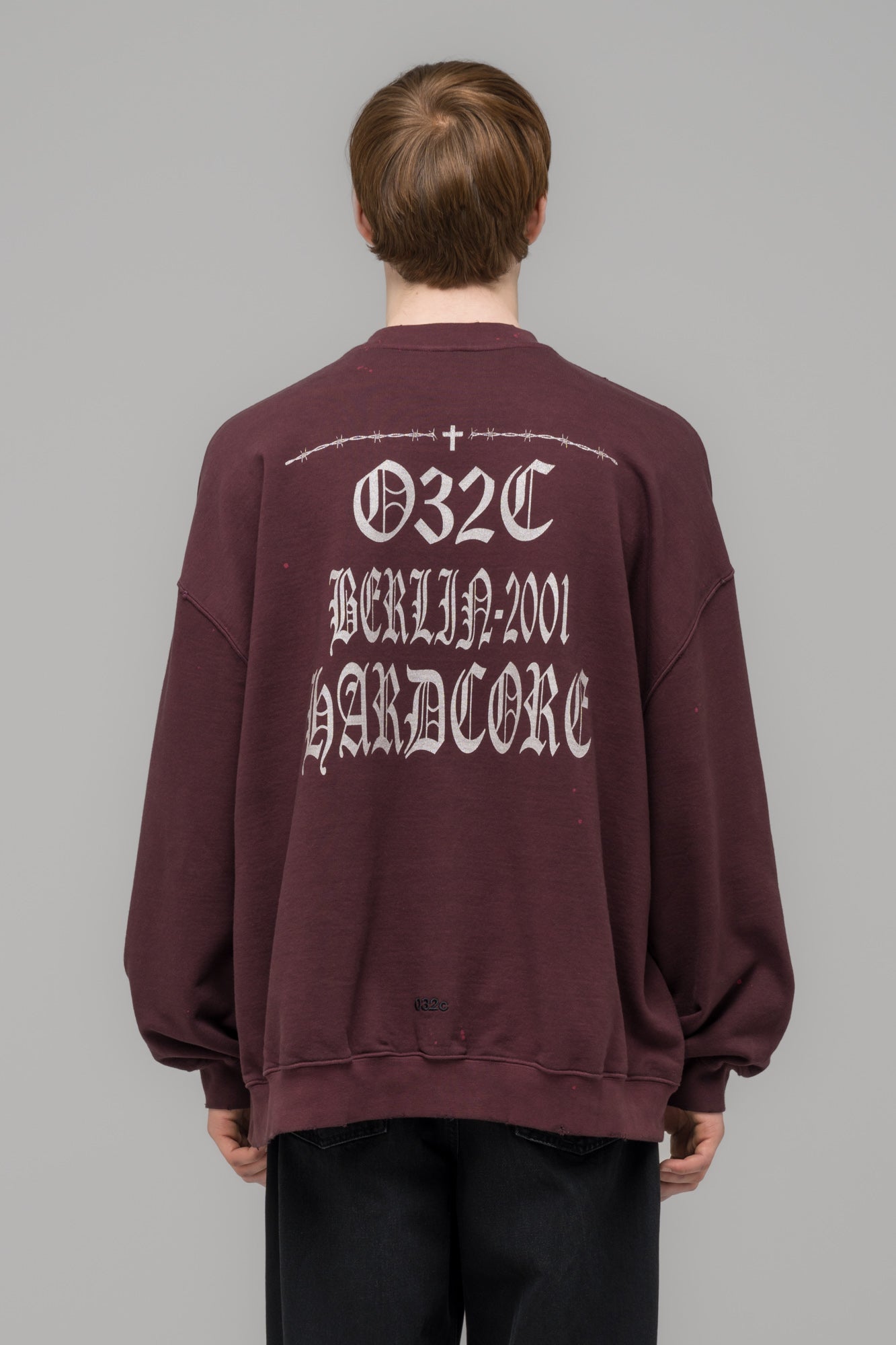 032c-oversized-crewneck-metallic-print-terry-stone-washed image 4