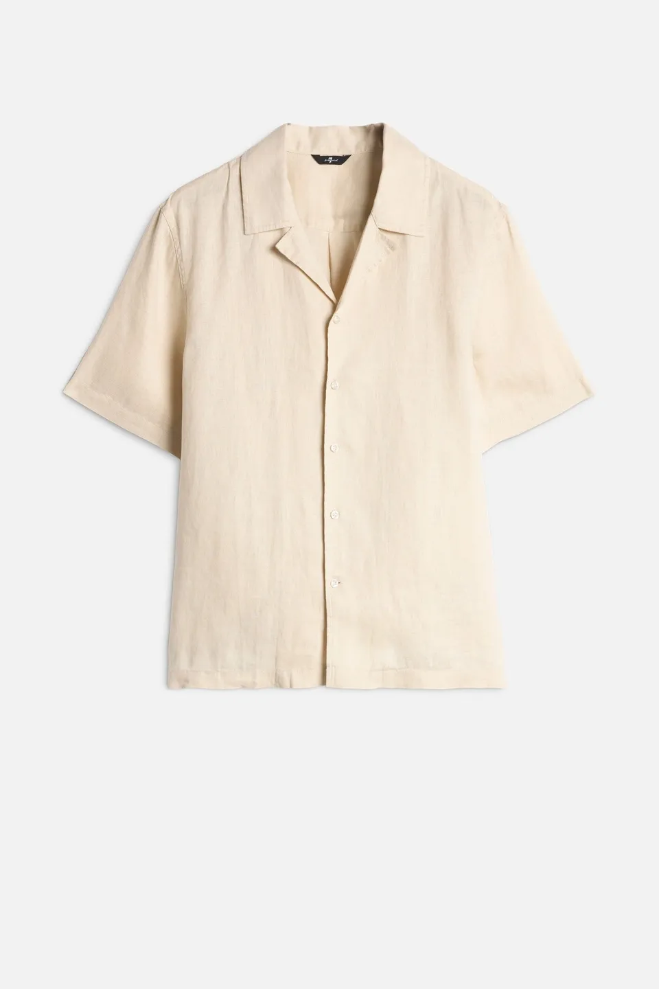 7-for-all-mankind-linen-camp-shirt-kurzarm-in-bone image 1