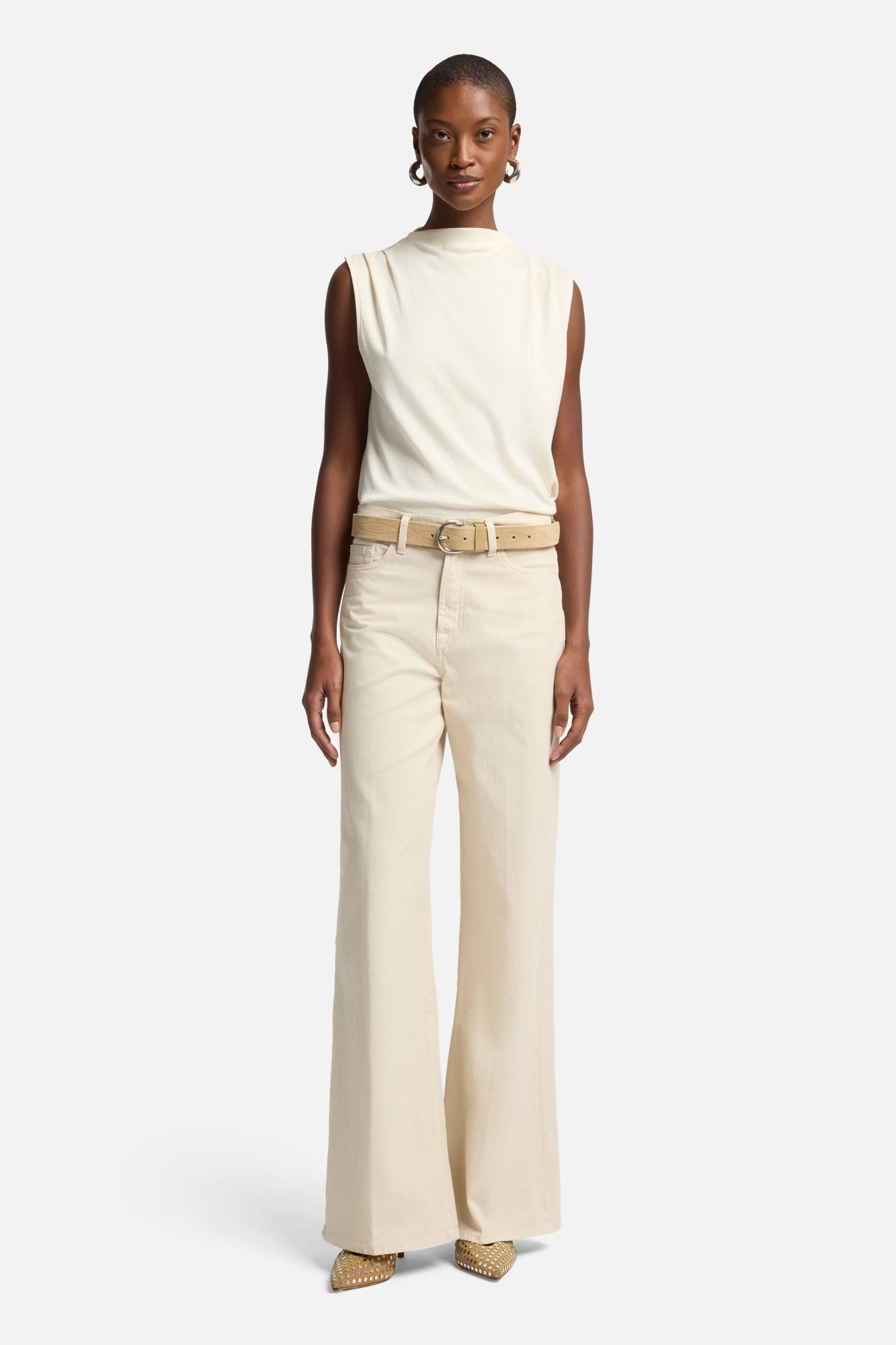 7-for-all-mankind-comfort-twill-lotta-wide-leg-hose-creme-damen image 2