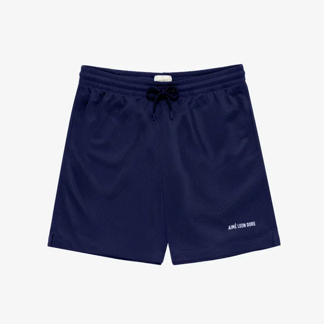 aim-leon-dore-logo-gym-short-navy-mesh image 1