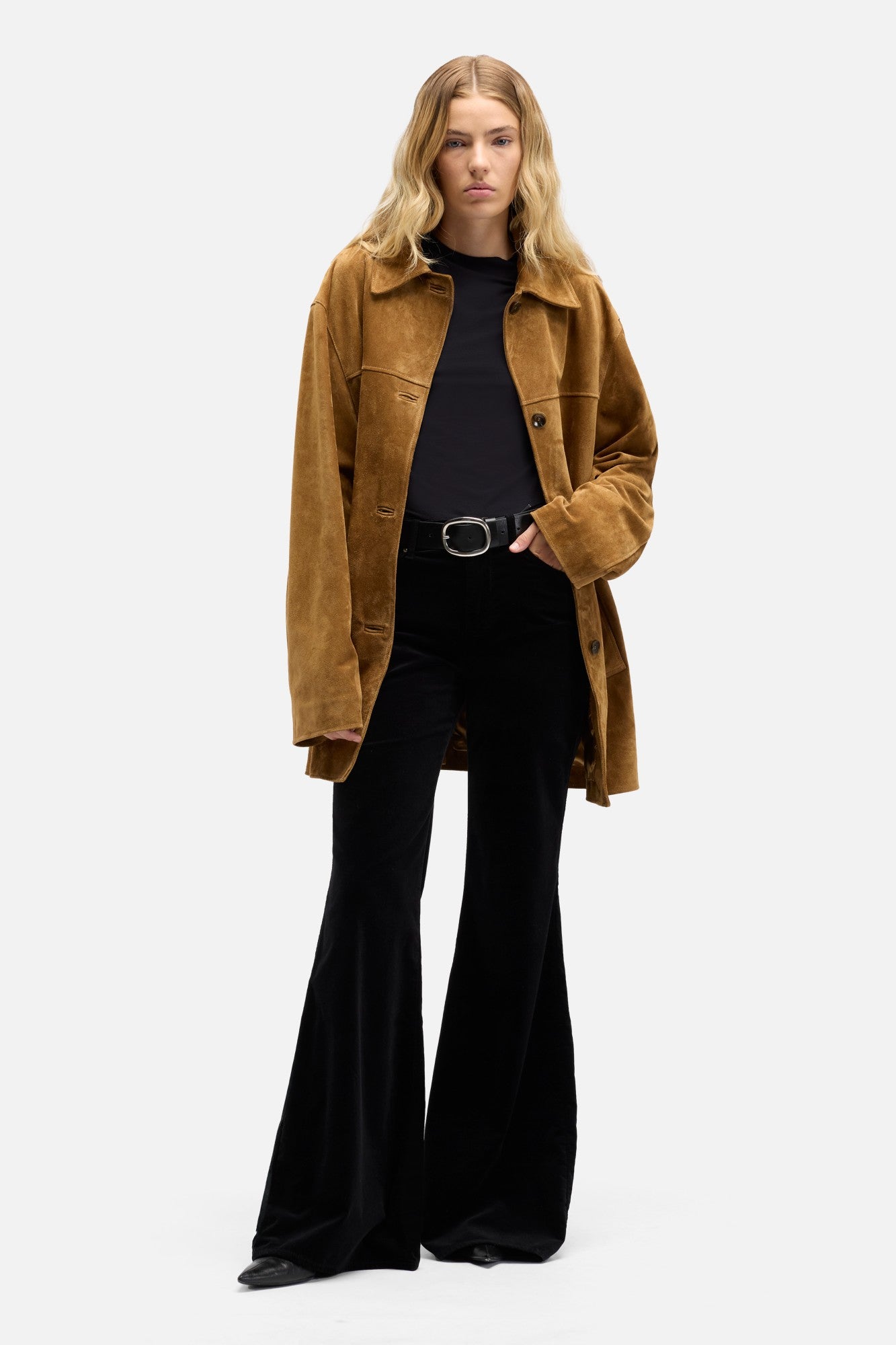 7-for-all-mankind-velvet-retro-flare-hose-black image 2