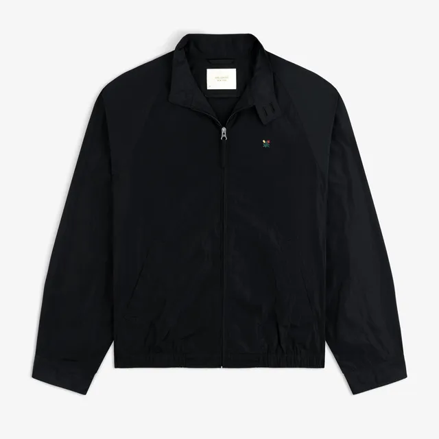 aim-leon-dore-crest-nylon-windbreaker-schwarz image 1