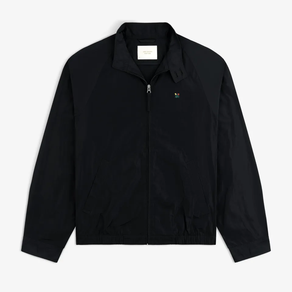 aim-leon-dore-crest-nylon-windbreaker-schwarz image 1