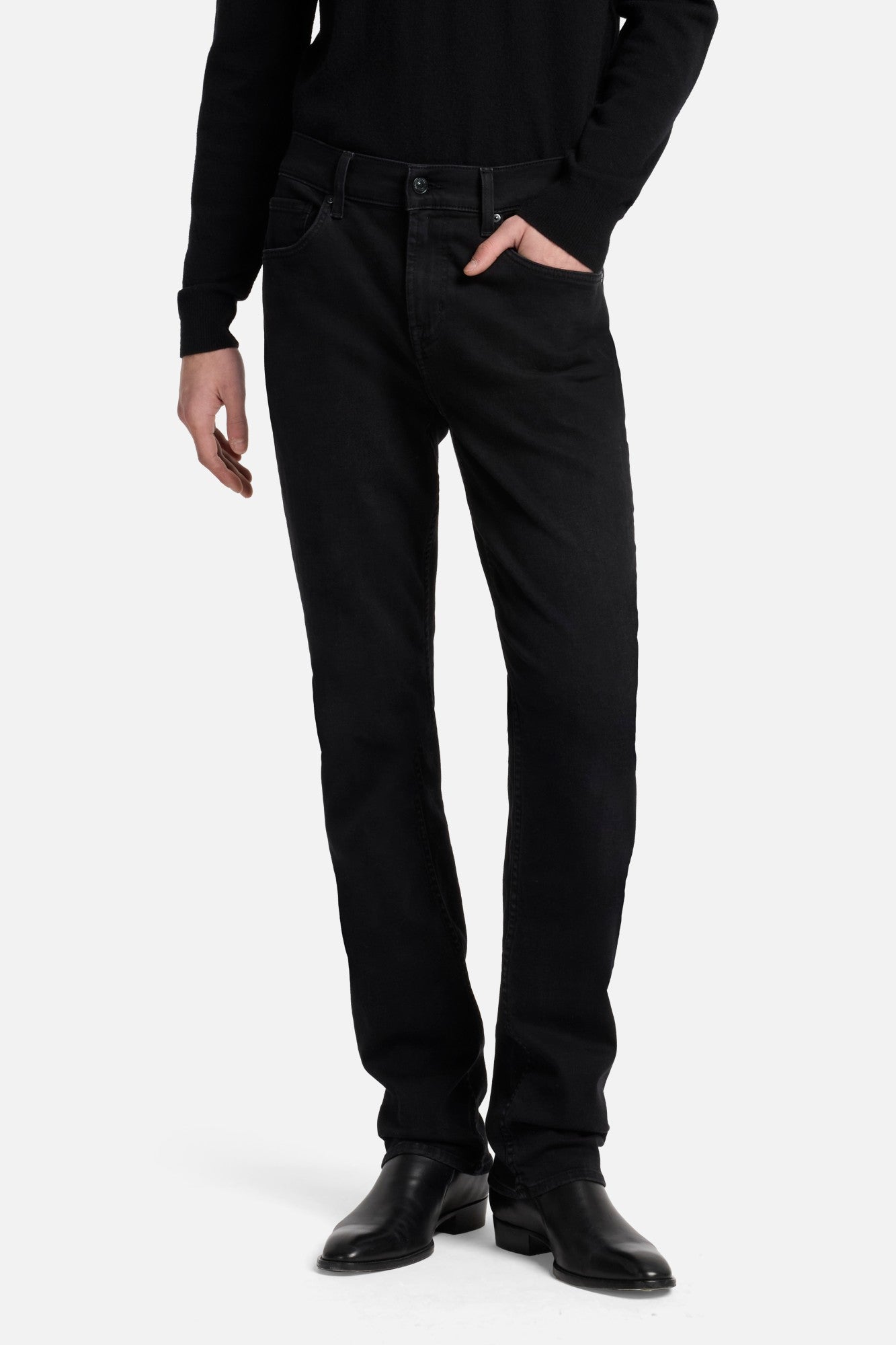 7-for-all-mankind-the-straight-richey-herren-jeans-schwarz image 3