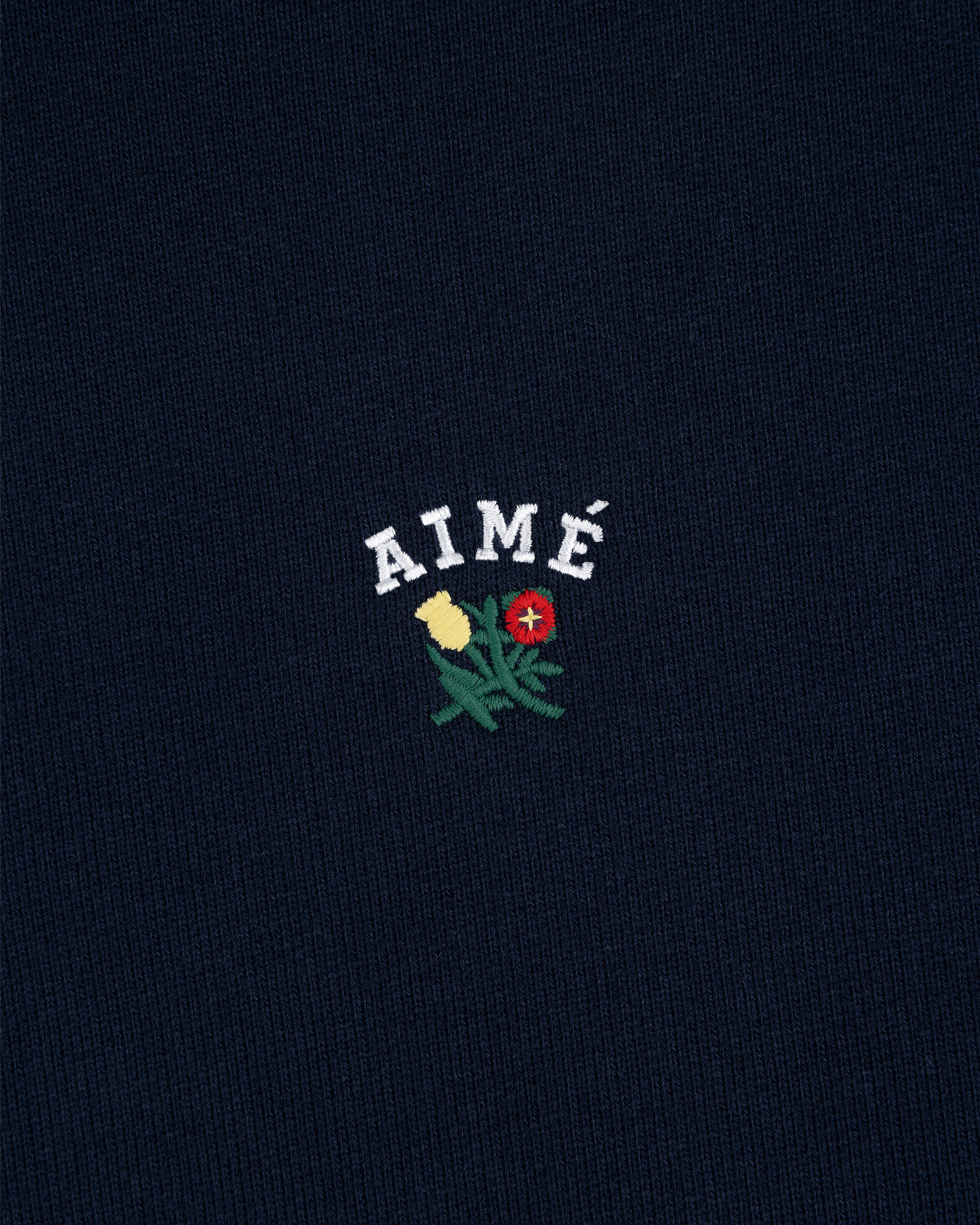 aim-leon-dore-crest-hoodie-navy-kapuzenpullover-aus-530-gsm-baumwolle image 4