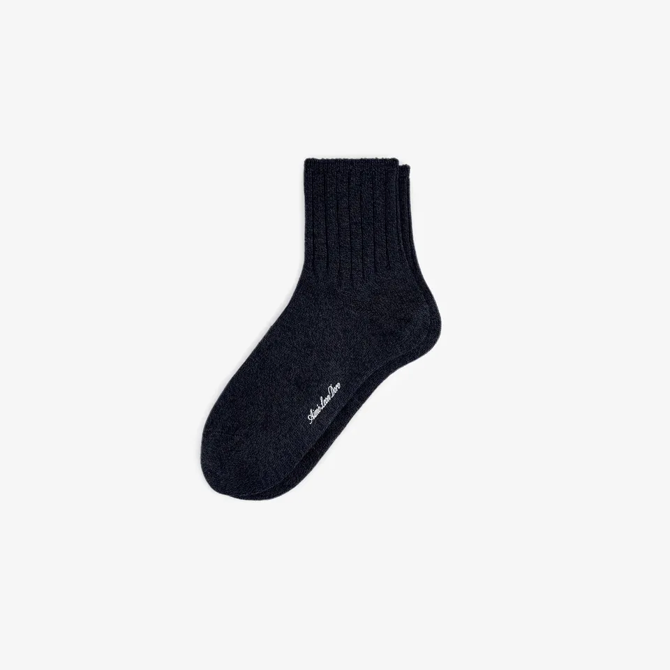 aim-leon-dore-marled-quarter-sock-navy image 1