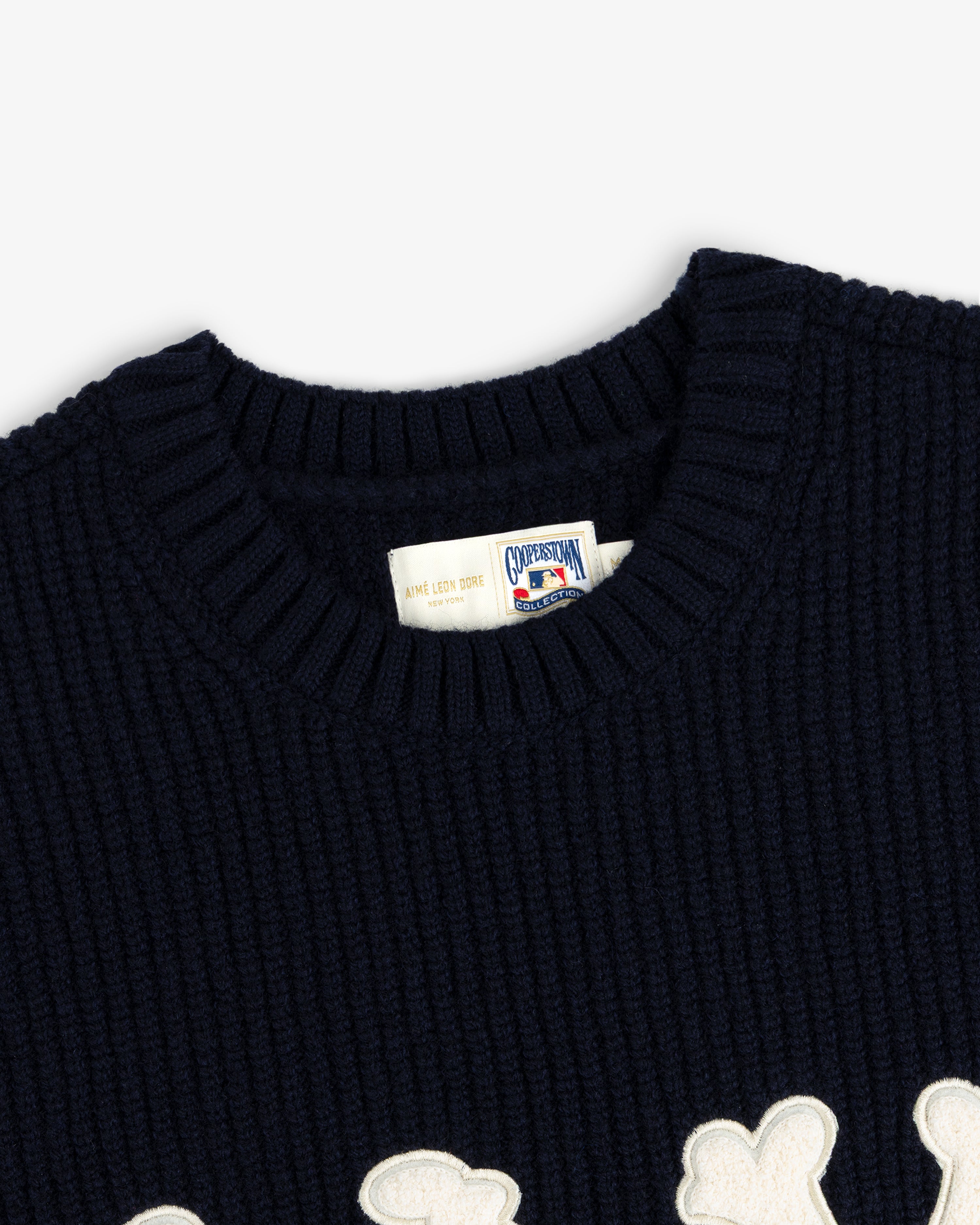 aim-leon-dore-ny-highlanders-ribbed-wool-crewneck-pullover-navy image 4