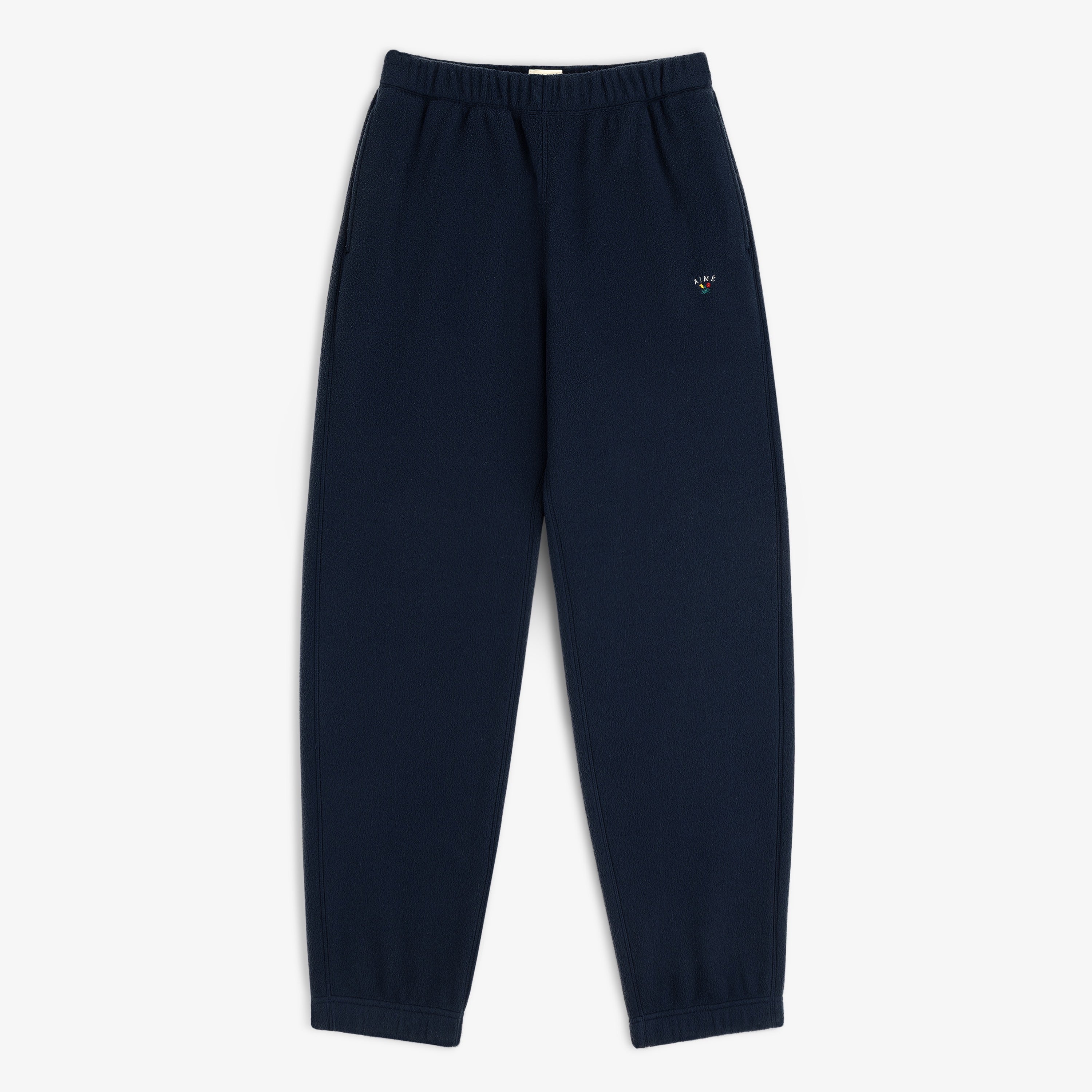 aim-leon-dore-crest-fleece-sweatpant-jogginghose-navy-straight-fit image 1