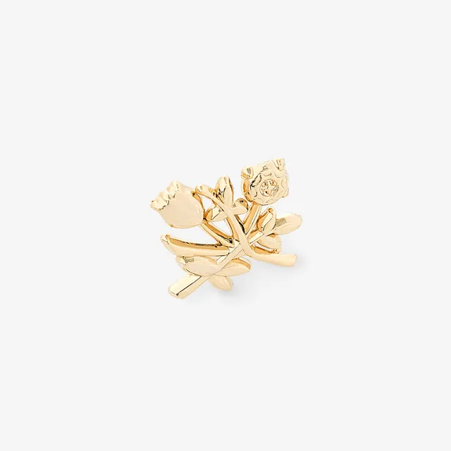 aim-leon-dore-ald-pin-queens-crest-gold-messing image 1