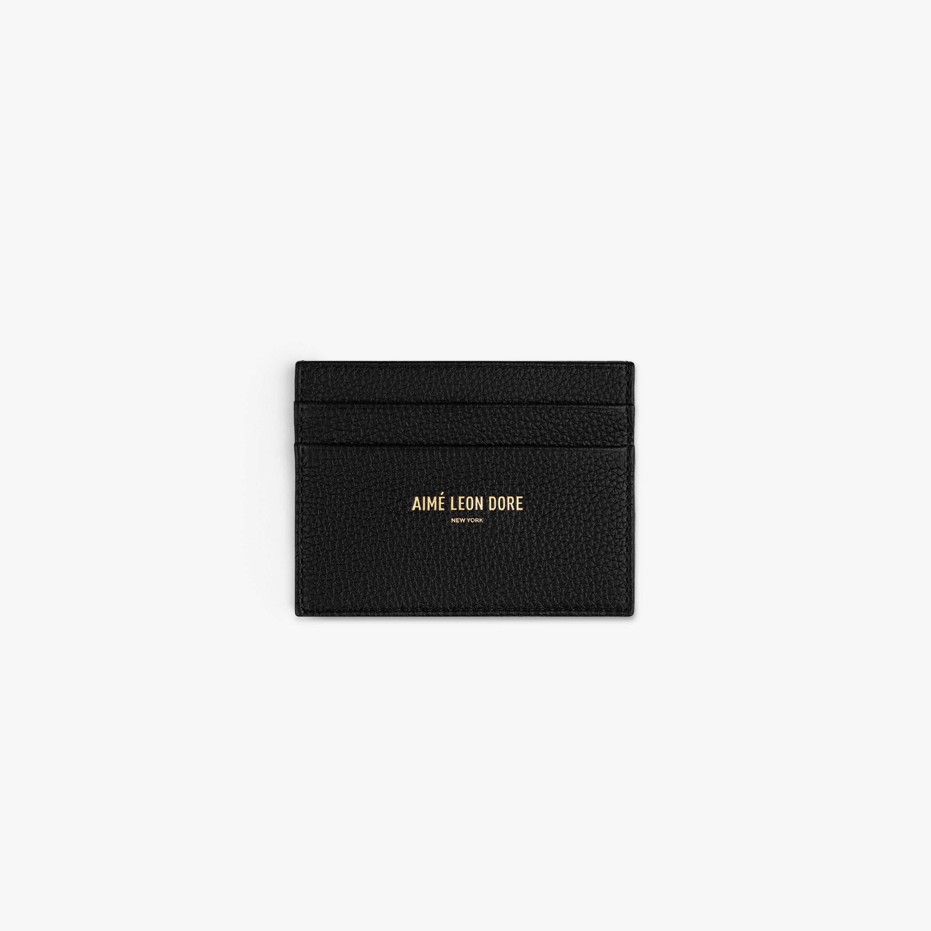 aim-leon-dore-leather-card-holder-schwarz-vollnarben-kalbsleder image 1