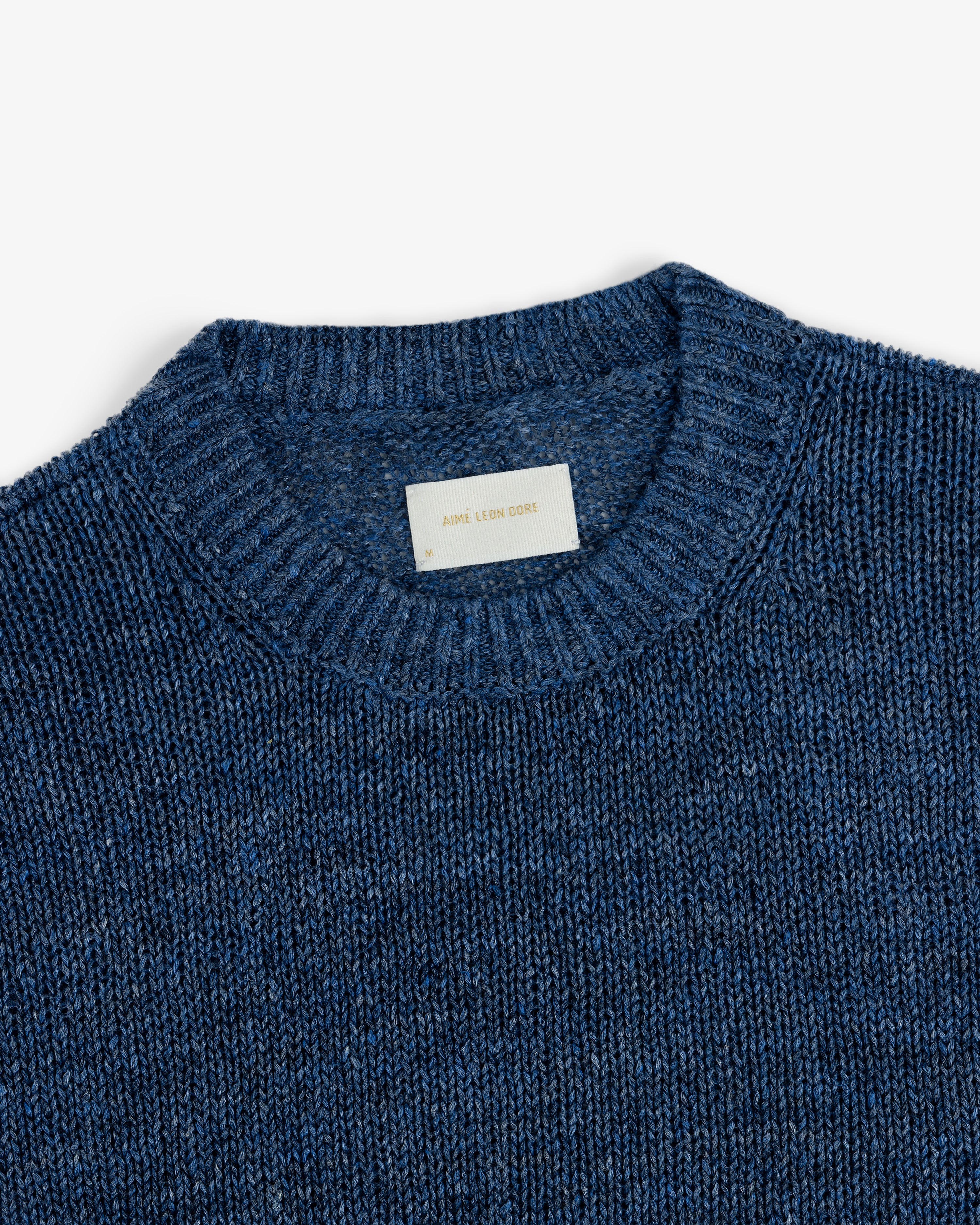 aim-leon-dore-linen-knit-crewneck-pullover-blau image 4