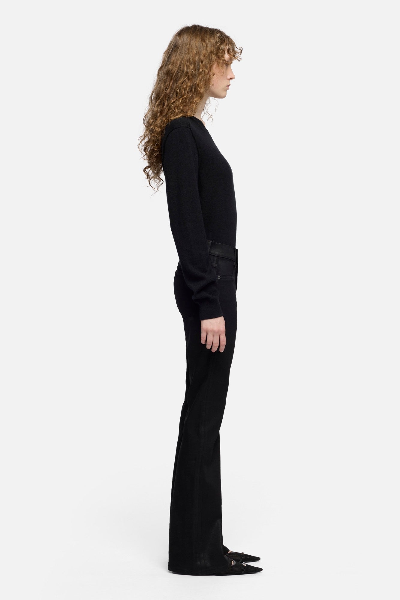 7-for-all-mankind-tailorless-coated-bootcut-black-jeans image 6