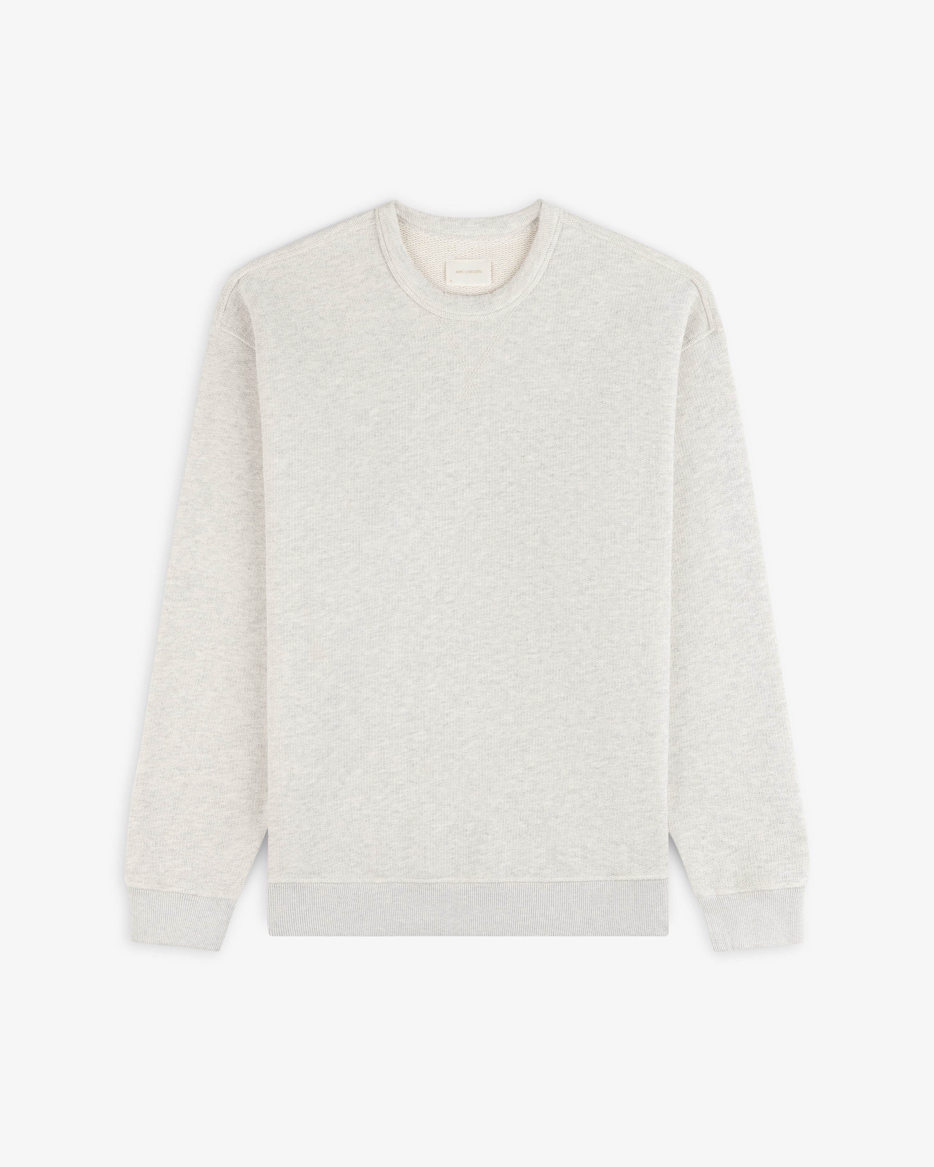 aim-leon-dore-stone-washed-marina-crewneck-sweatshirt-oatmeal image 2