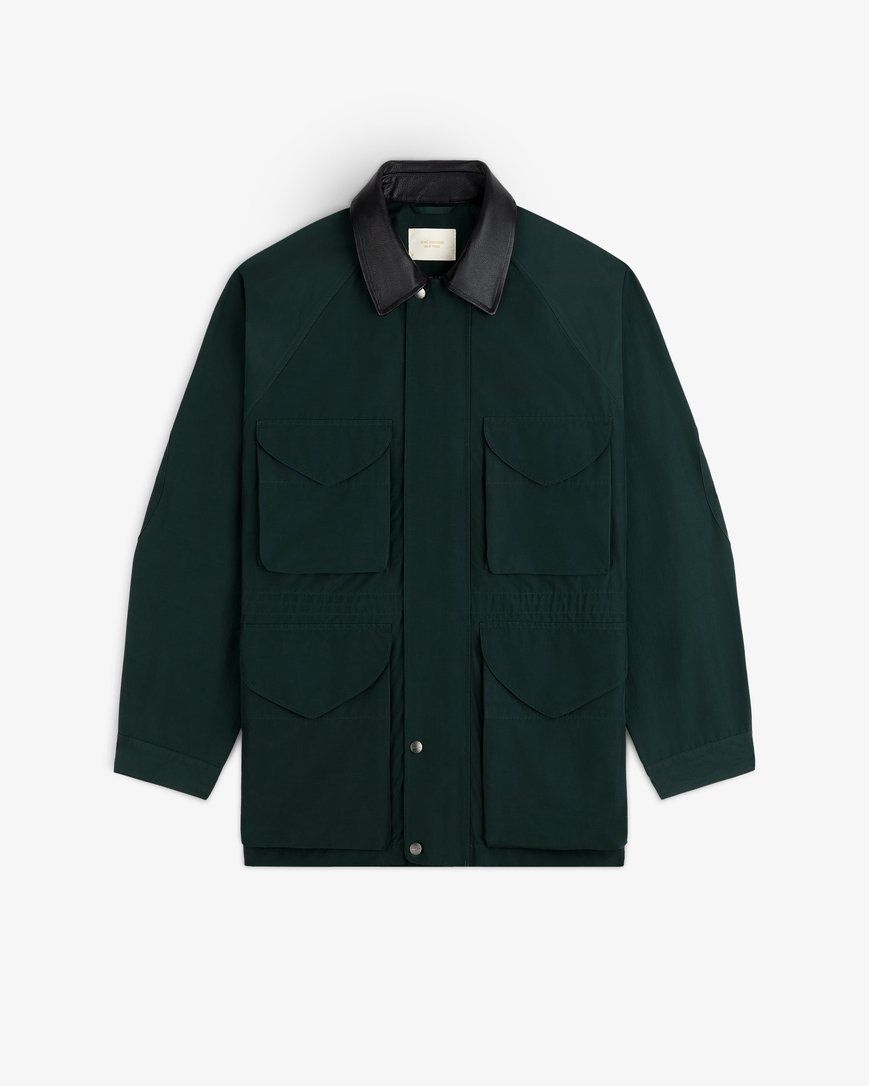 aim-leon-dore-lightweight-barn-jacket-gr-ne-bergangsjacke image 2