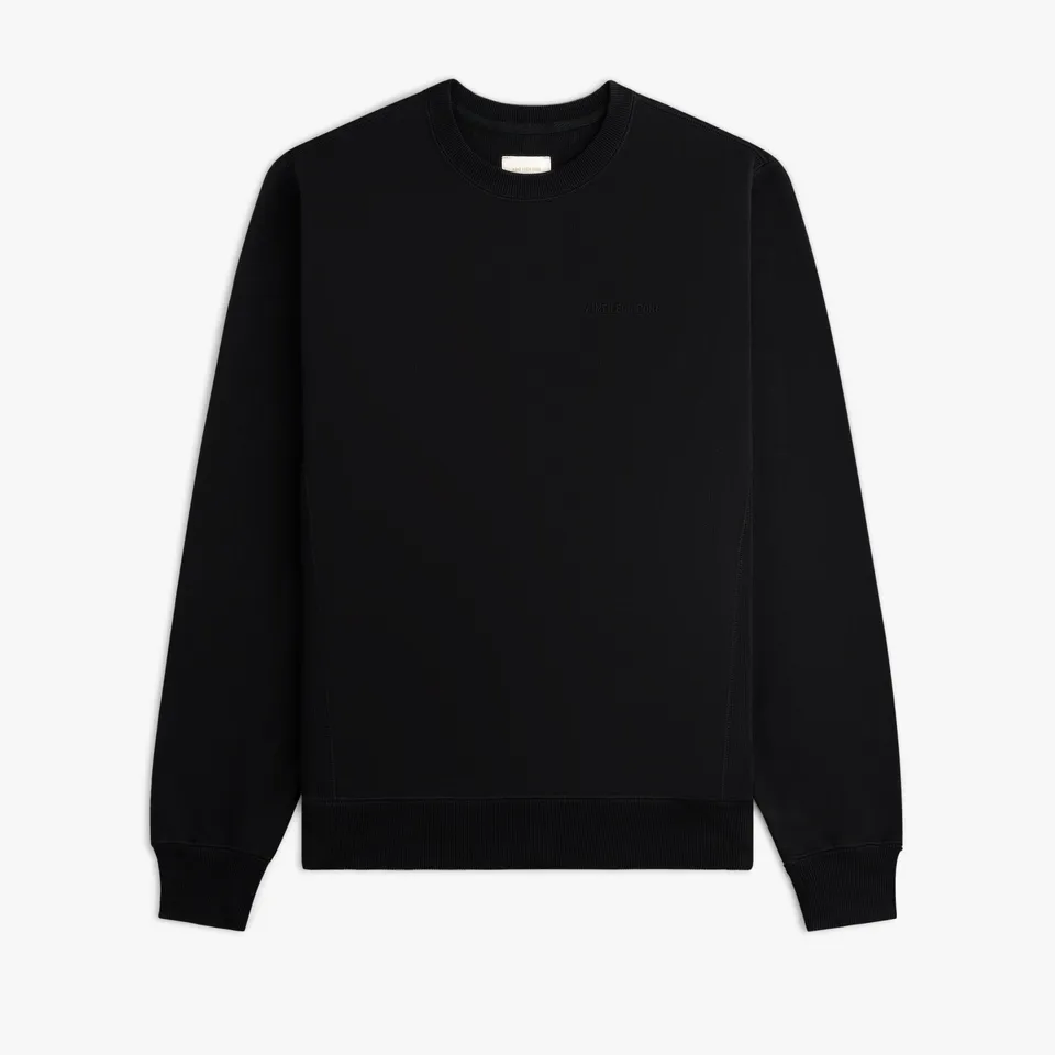 aim-leon-dore-tonal-logo-crewneck-sweatshirt-schwarz image 1
