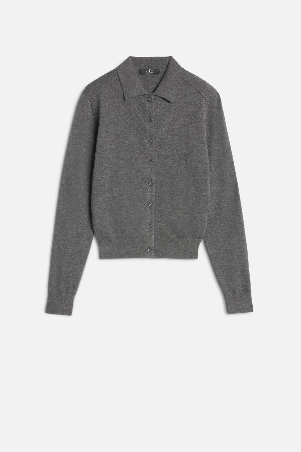 7-for-all-mankind-cashmere-polo-cardigan-damen-strickjacke-korat-grau image 1