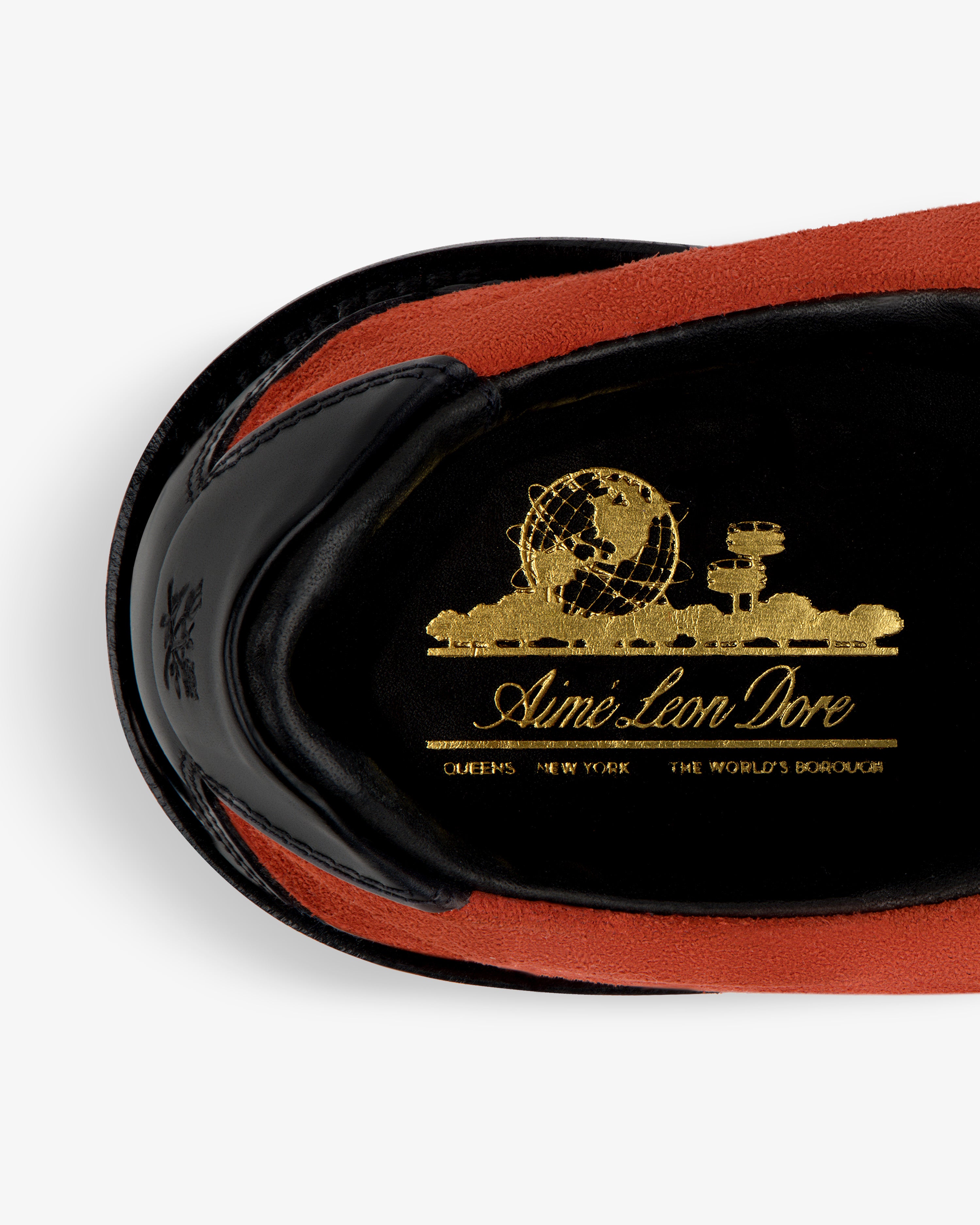 aim-leon-dore-suede-derby-hiker-rote-veloursleder-boots-vibram image 7