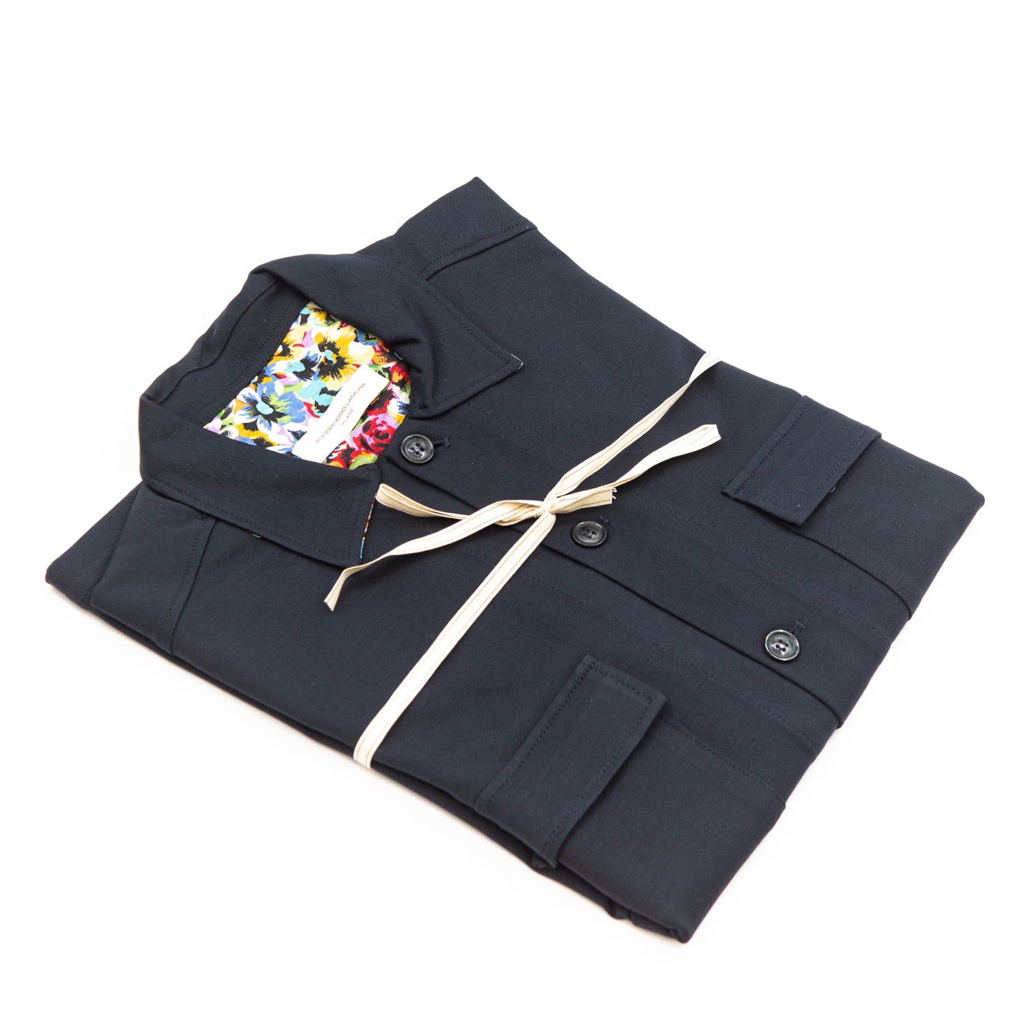 alessandro-lamura-herren-overshirt-giacca-camicia-blu-notte-floral image 1