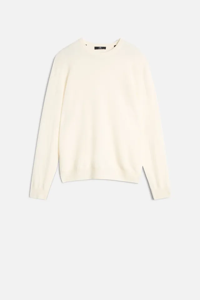 7-for-all-mankind-cashmere-crewneck-sweater-herren-pullover-ice-white image 1