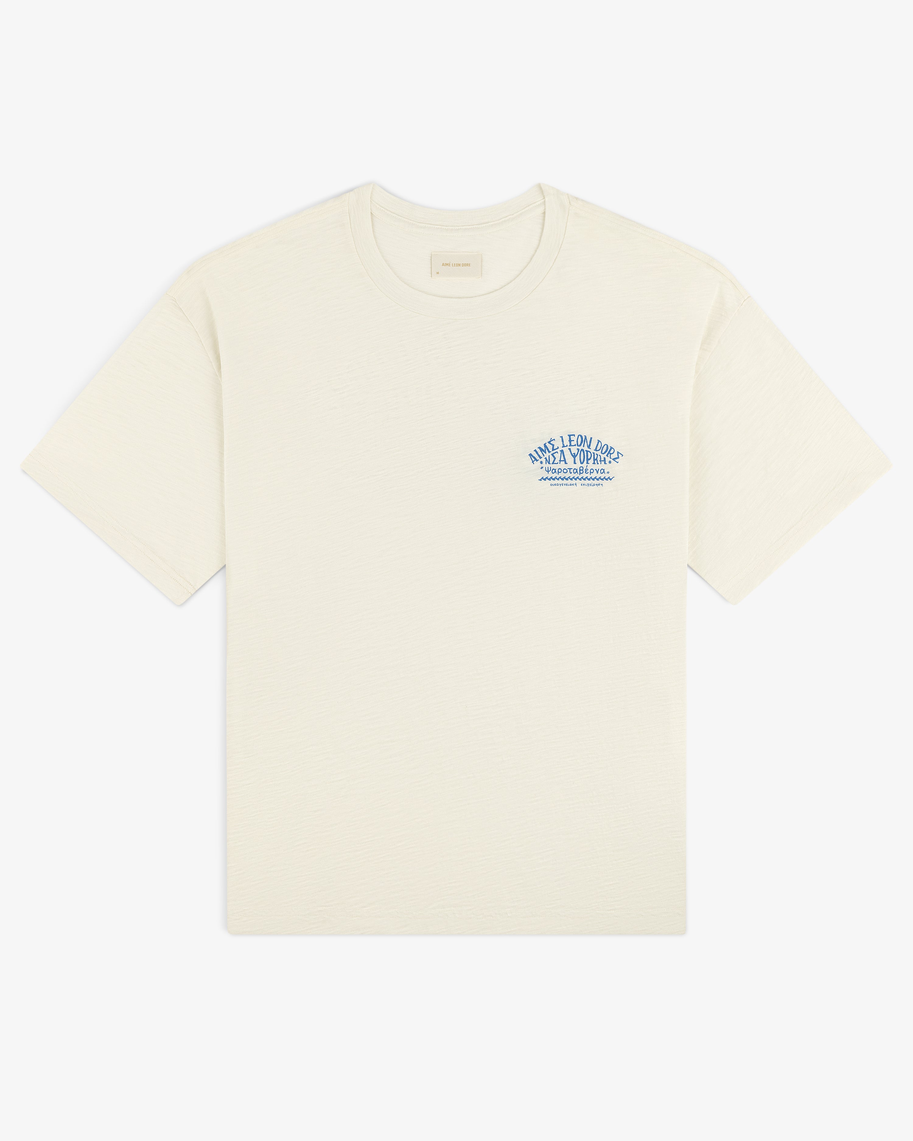 aim-leon-dore-taverna-tee-cream-boxy-fit-t-shirt image 3