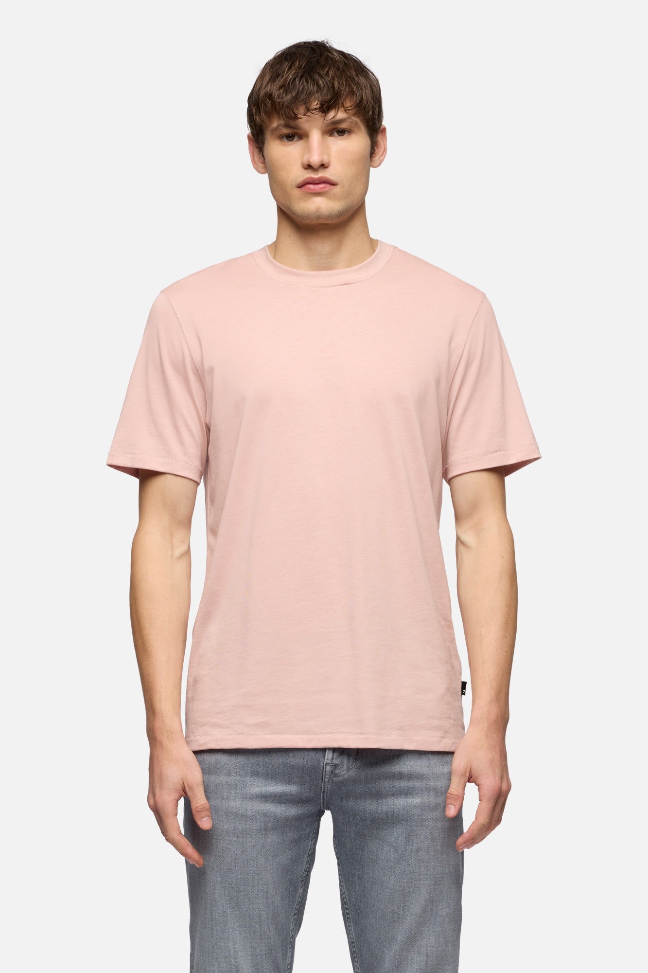 7-for-all-mankind-crewneck-tee-herren-lyocell-rose-braun image 3