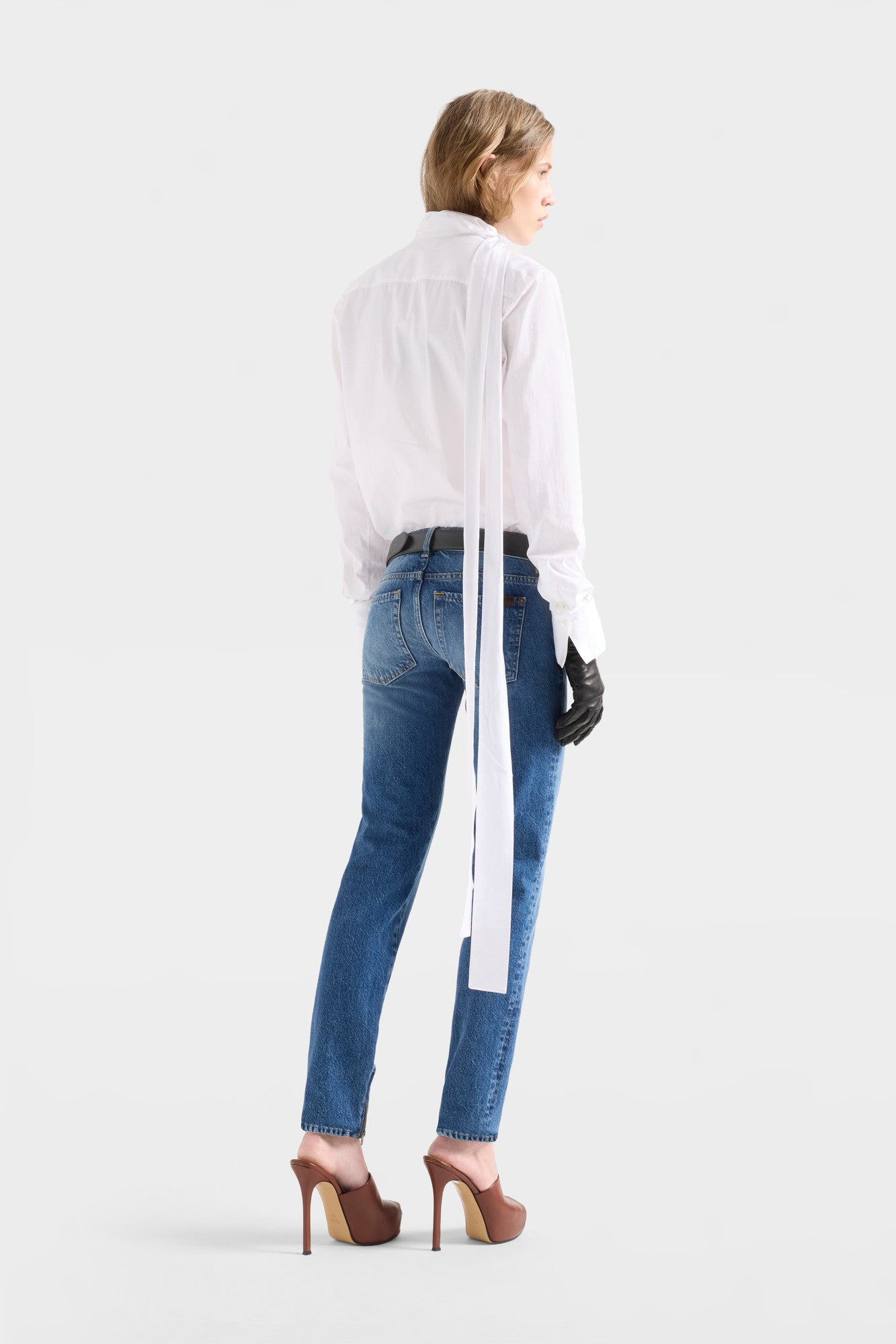 7-for-all-mankind-long-sleeve-bow-shirt-bluse-poplin-off-white-damen image 5