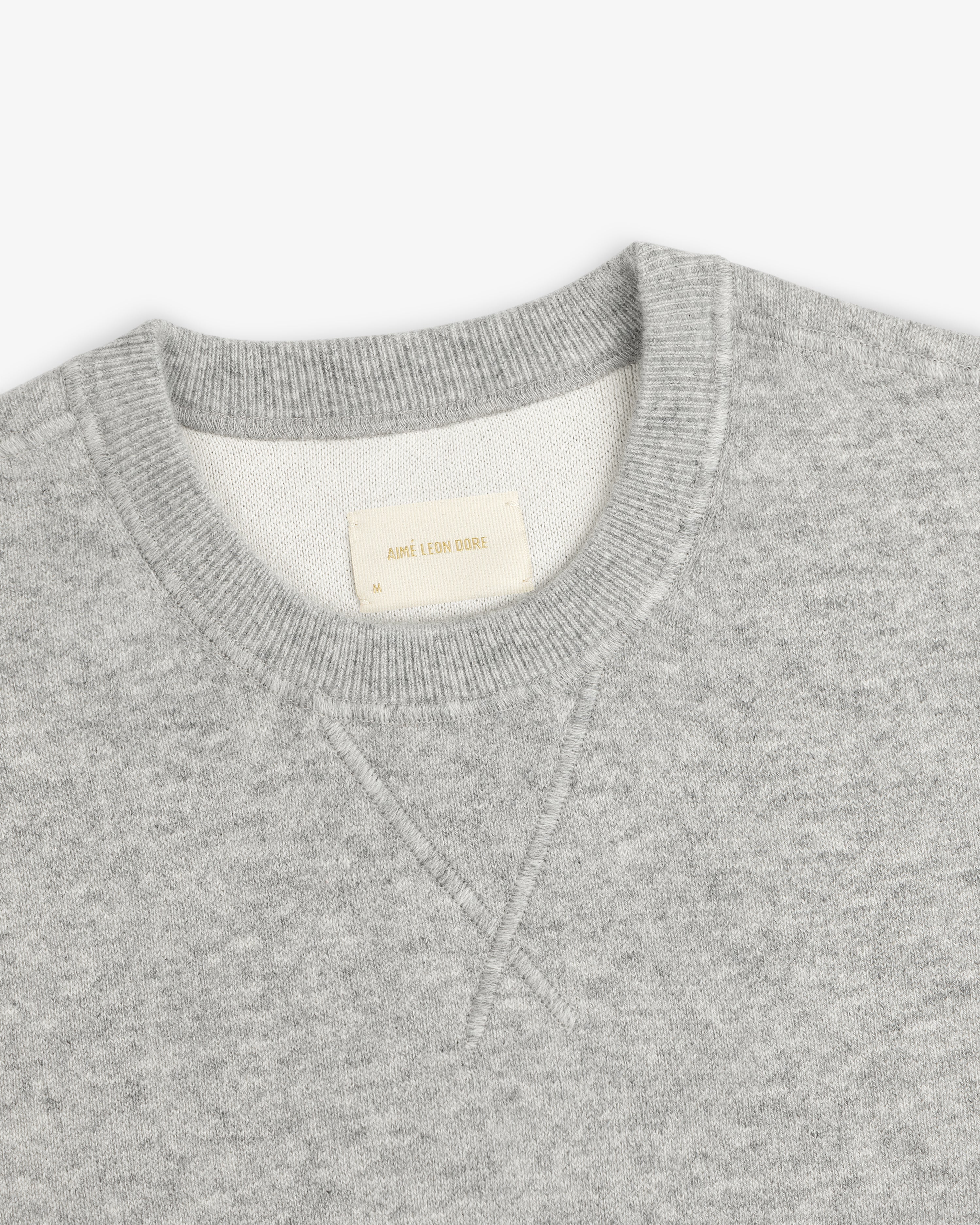 aim-leon-dore-pavilion-cashmere-crewneck-sweatshirt-grau image 3