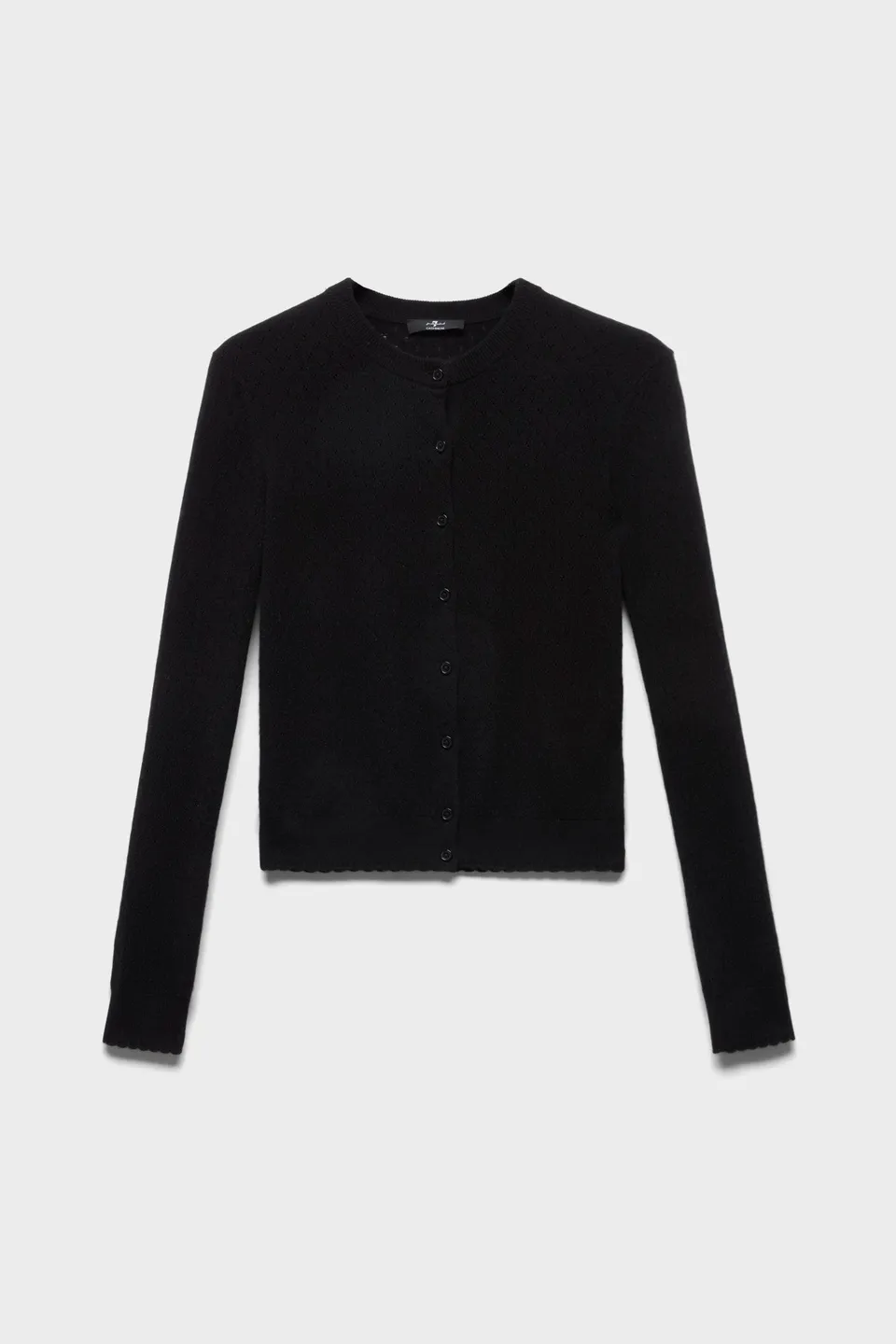 7-for-all-mankind-pointelle-cardigan-cashmere-coal-damen image 1