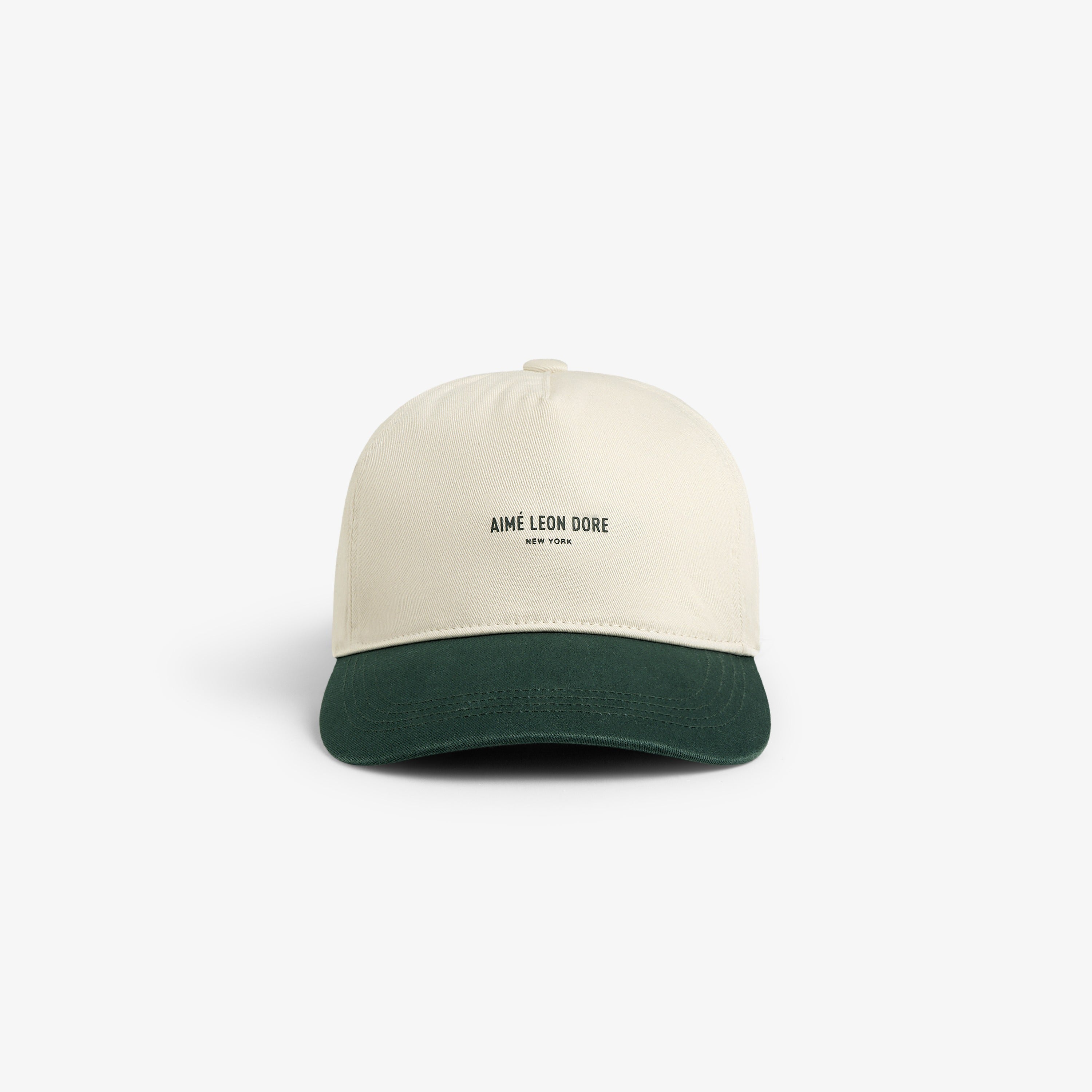 aim-leon-dore-micro-logo-hat-cream-5-panel image 1