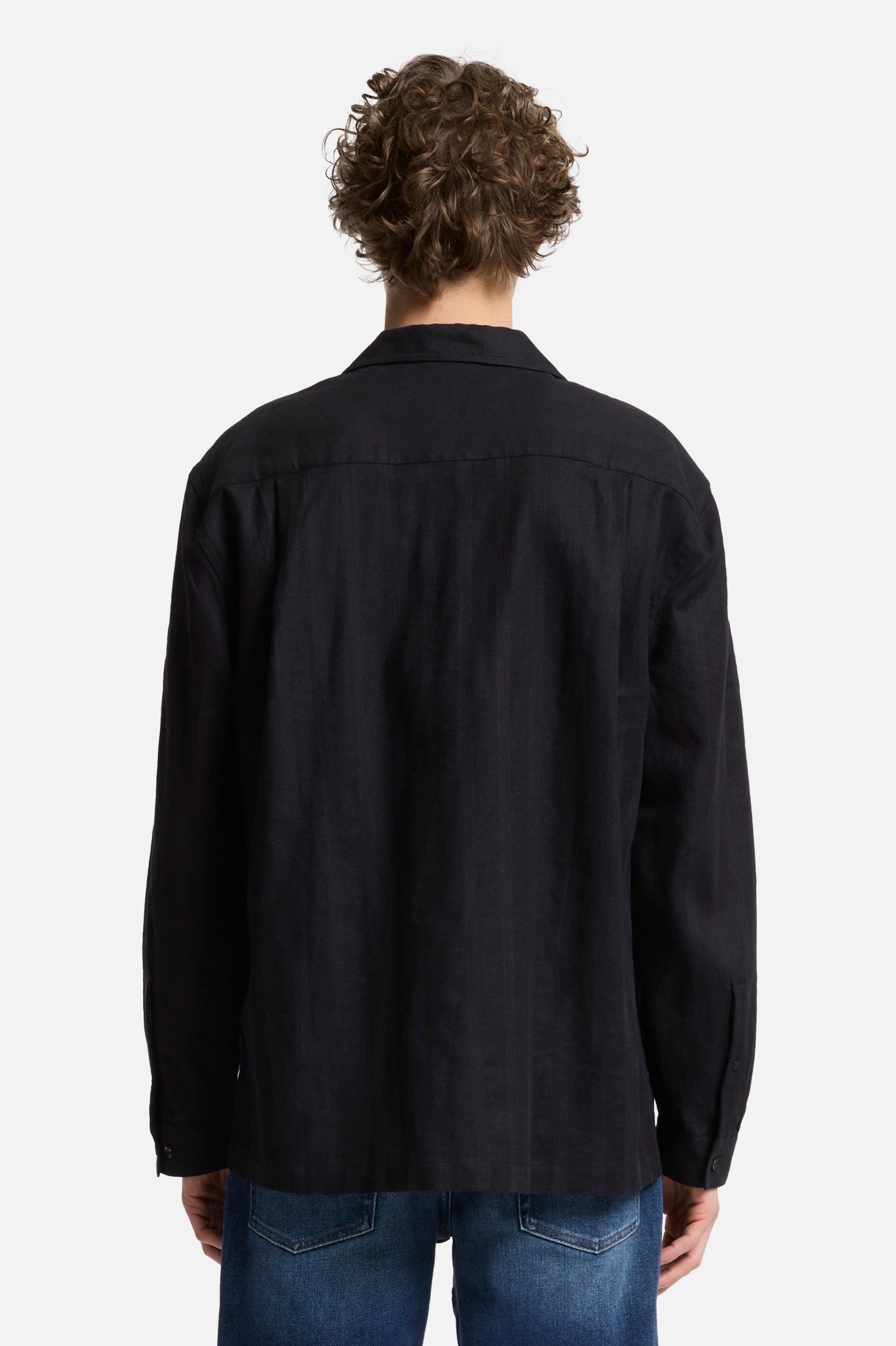 7-for-all-mankind-linen-blend-camp-shirt-black-langarm image 5