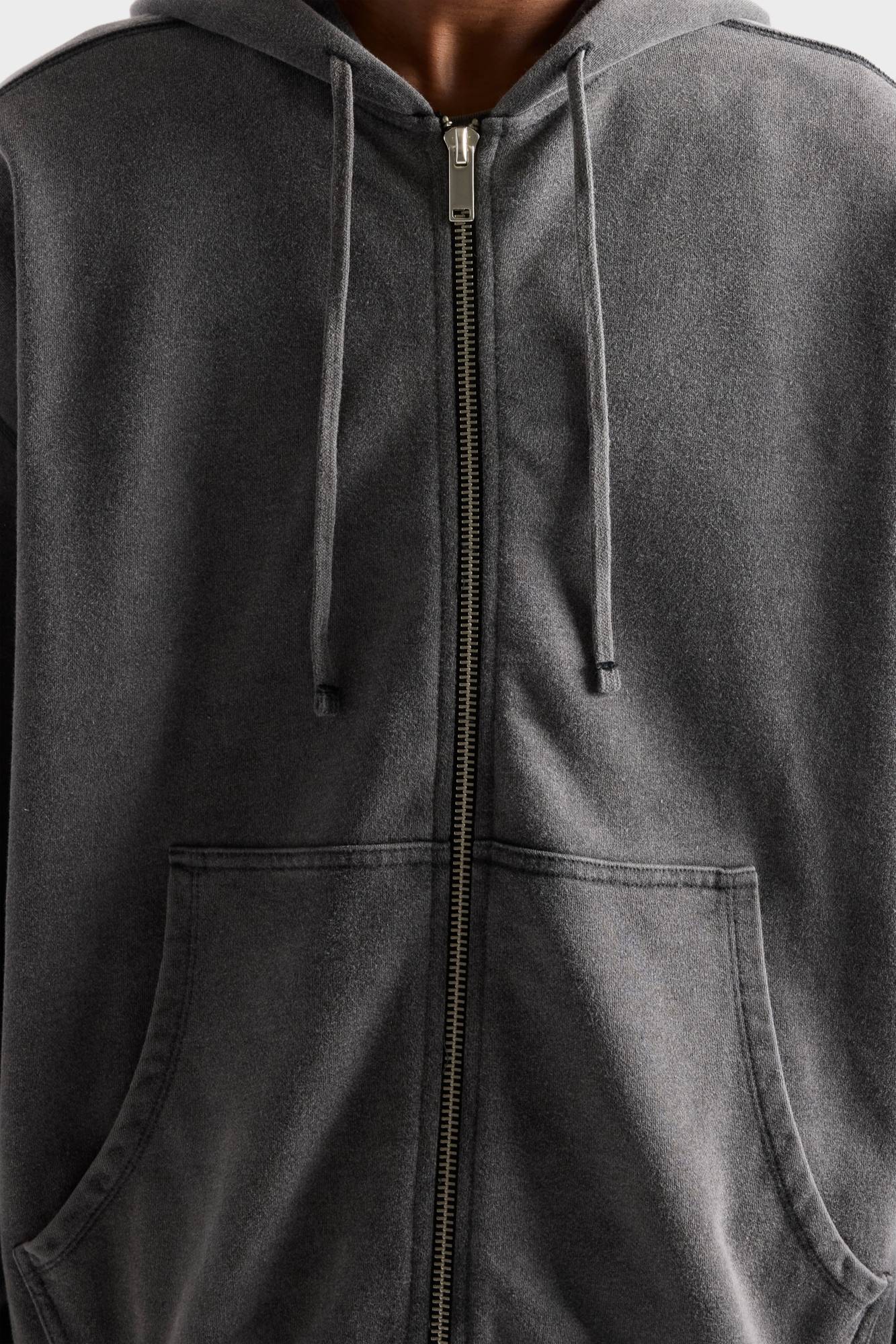 7-for-all-mankind-zip-hoodie-herren-in-schwarz image 4