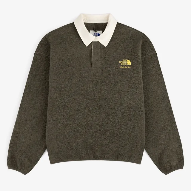 aim-leon-dore-x-the-north-face-fleece-rugby-olive-relaxed-fit image 1