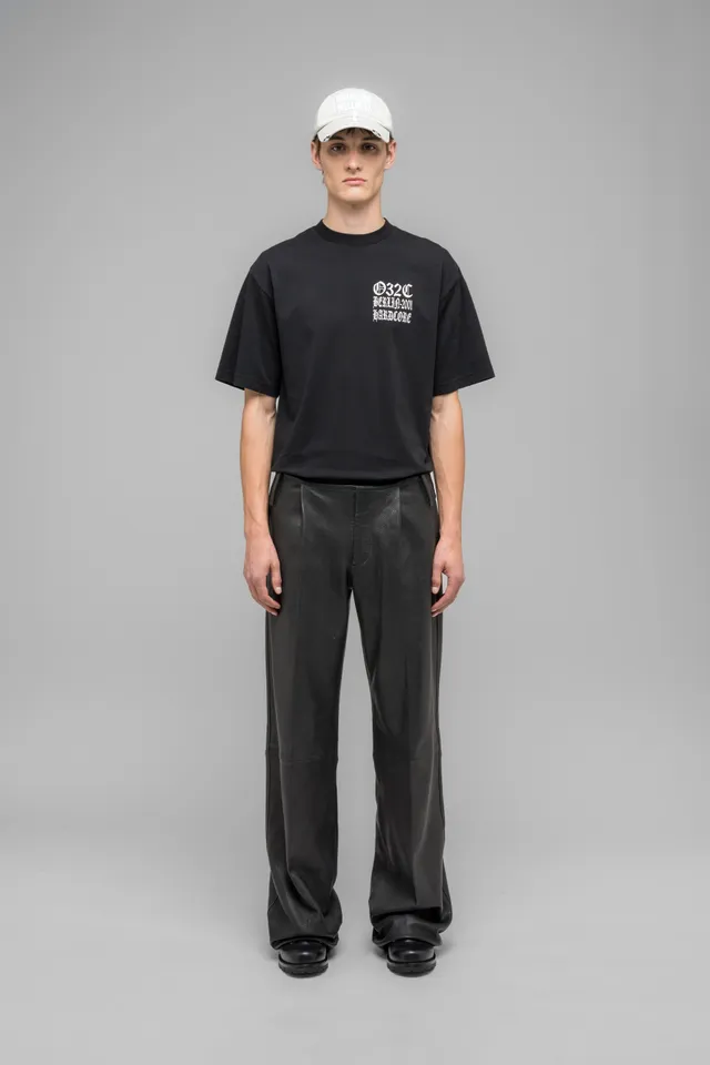 032c-leather-wide-leg-trousers-lederhose-weit image 1