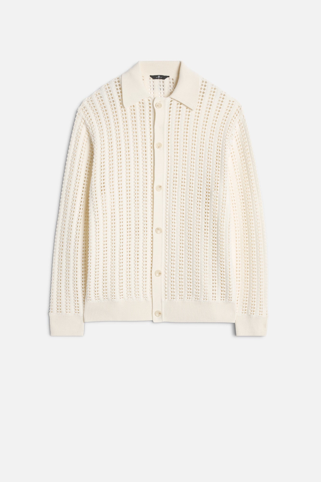 7-for-all-mankind-crochet-knit-polo-herren-wei-baumwolle image 1