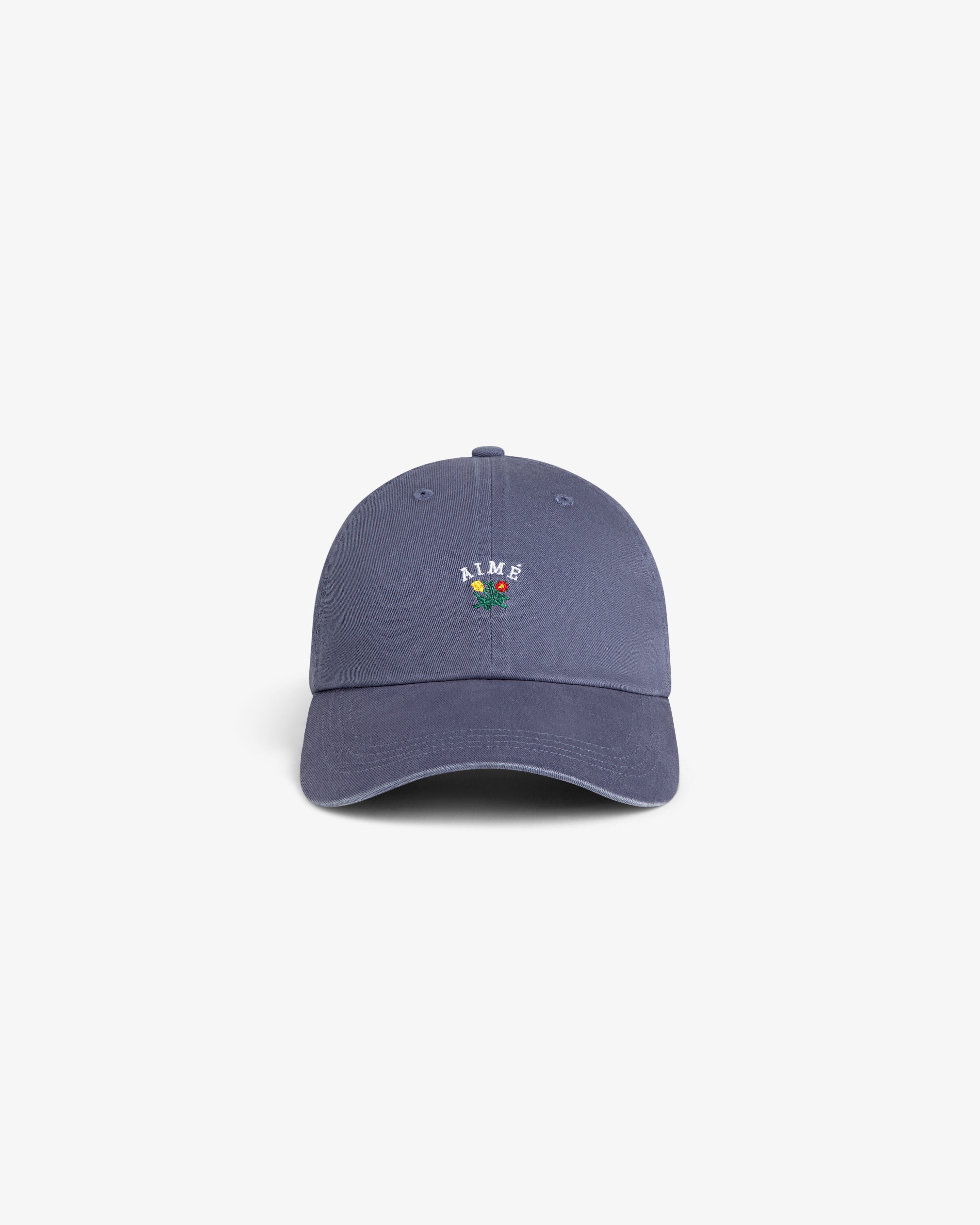 aim-leon-dore-crest-logo-hat-blau-5-panel-snapback-cap image 2