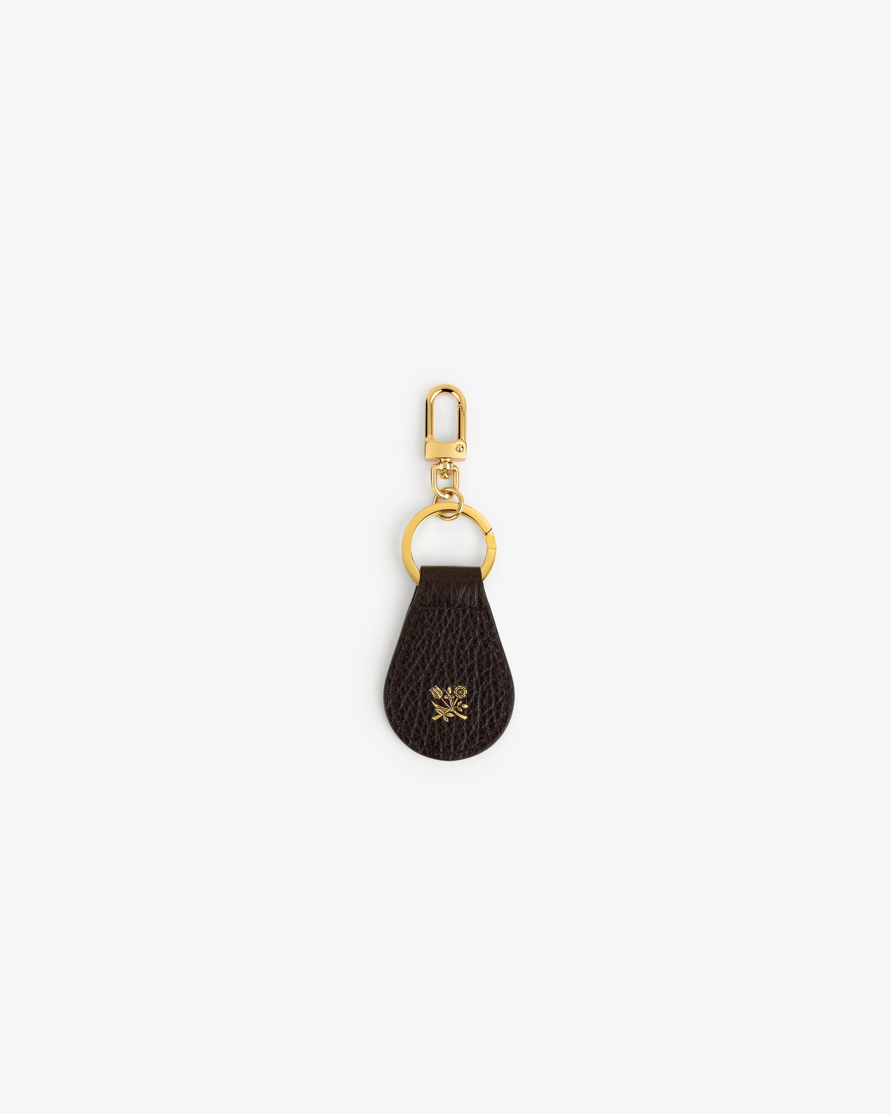 aim-leon-dore-tumbled-leather-key-fob-braun image 2