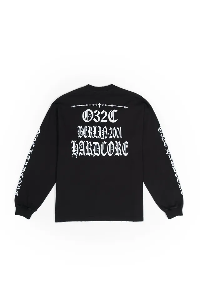 032c-hardcore-since-2001-longsleeve-print-schwarz image 1