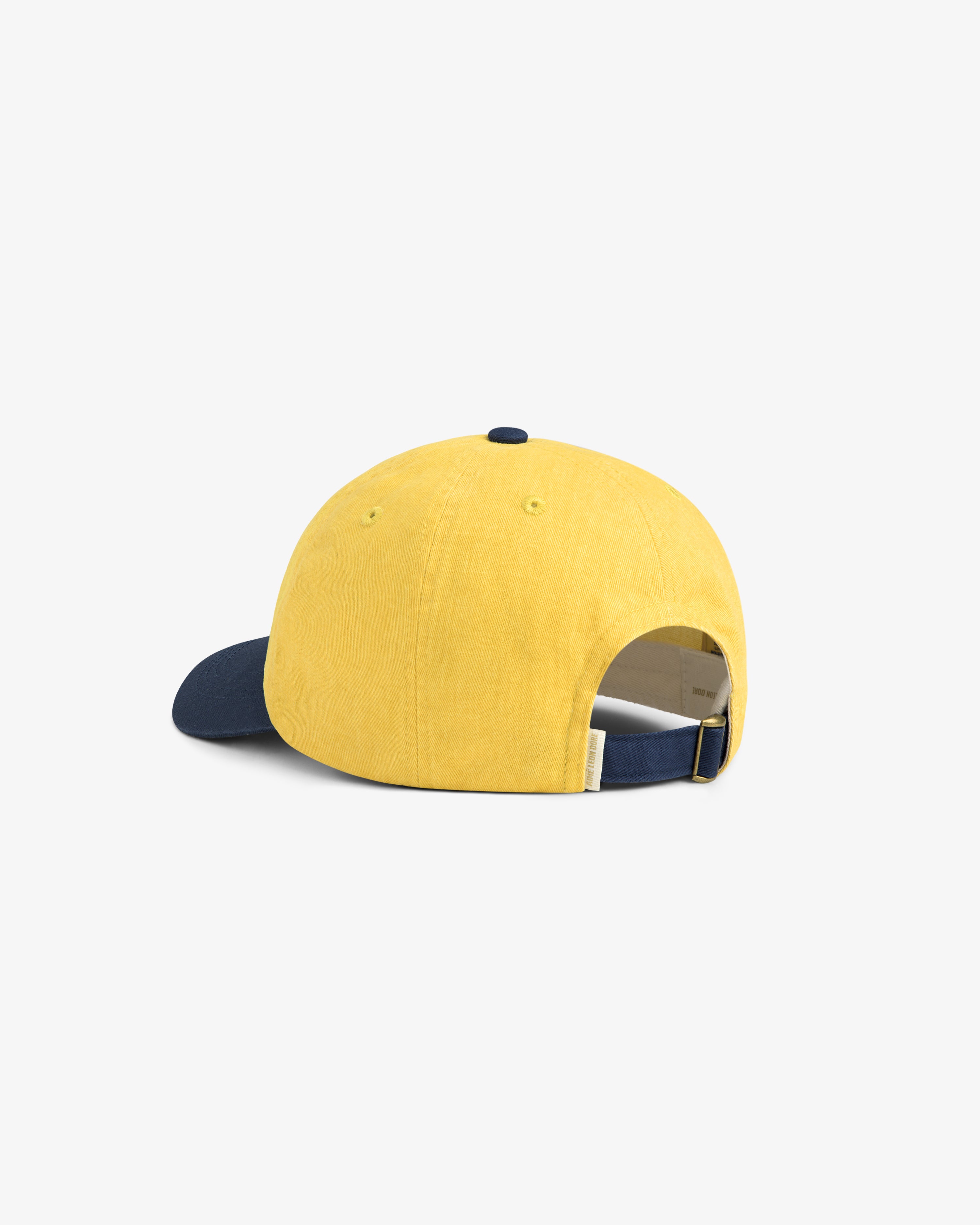 aim-leon-dore-pigment-dyed-logo-cap-gelb-navy image 3