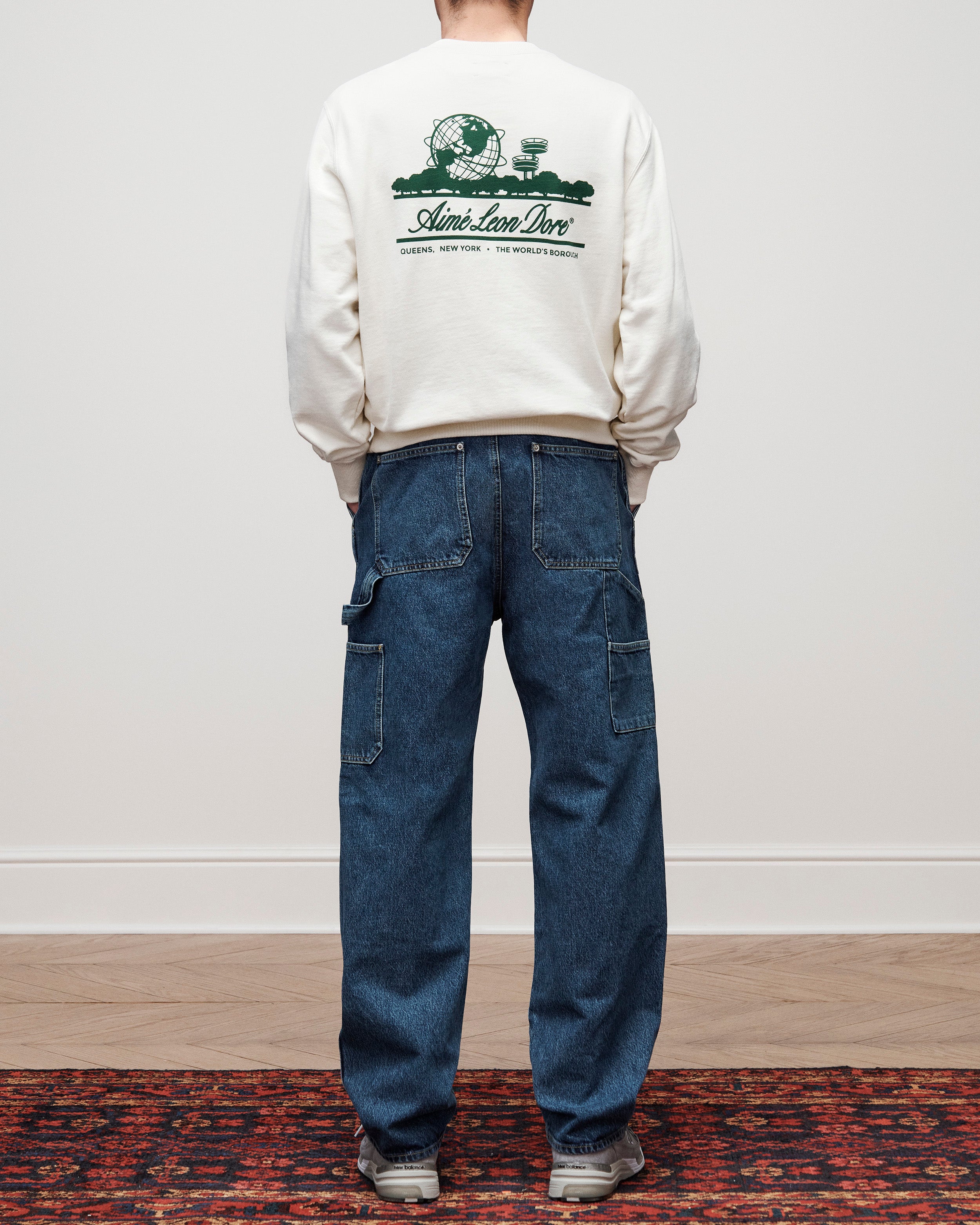 aim-leon-dore-unisphere-crewneck-sweatshirt-cream image 8