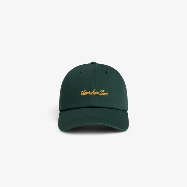aim-leon-dore-washed-script-chino-cap-gr-n image 1