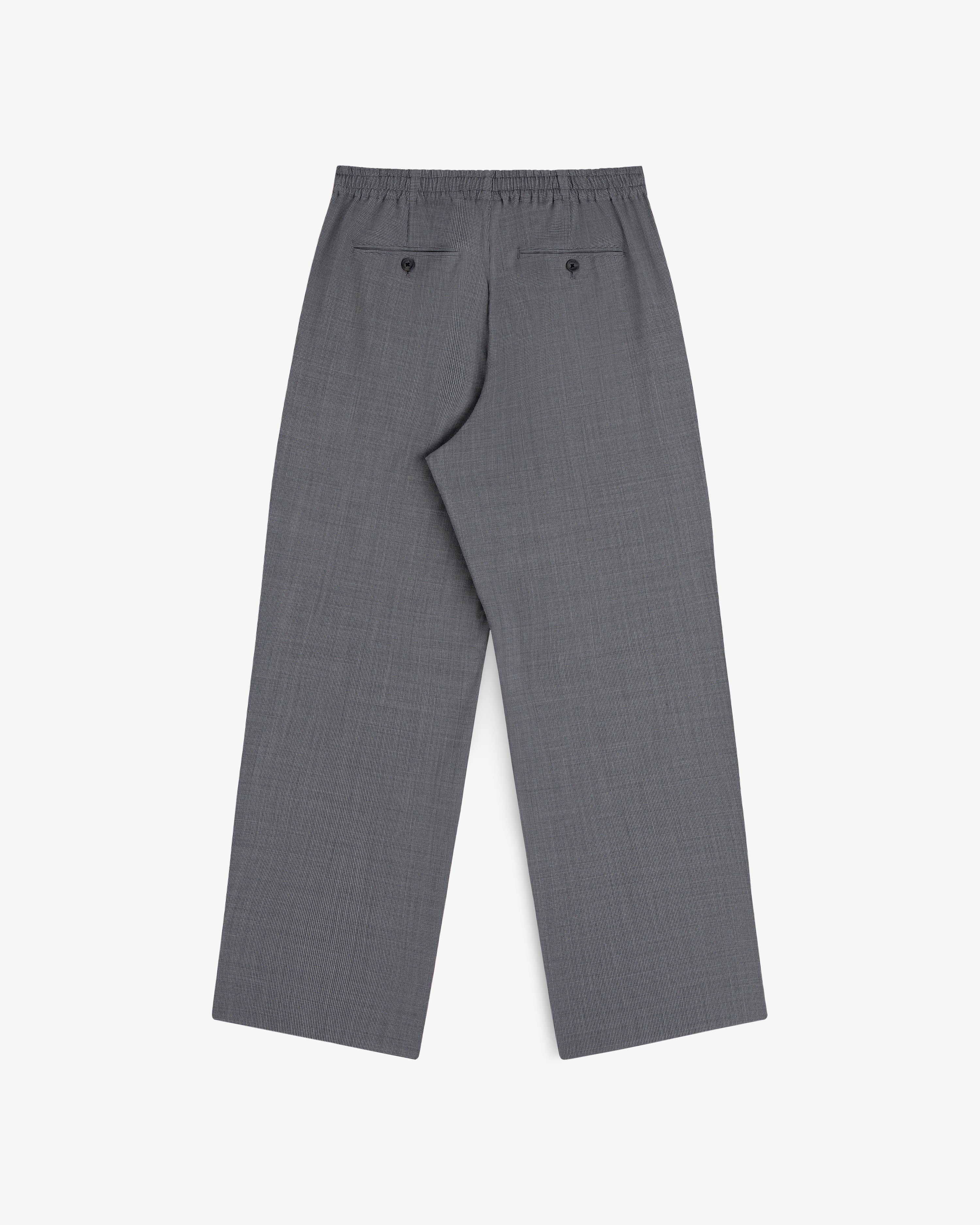 aim-leon-dore-houndstooth-elasticated-waist-trouser-grau-schwarz image 4