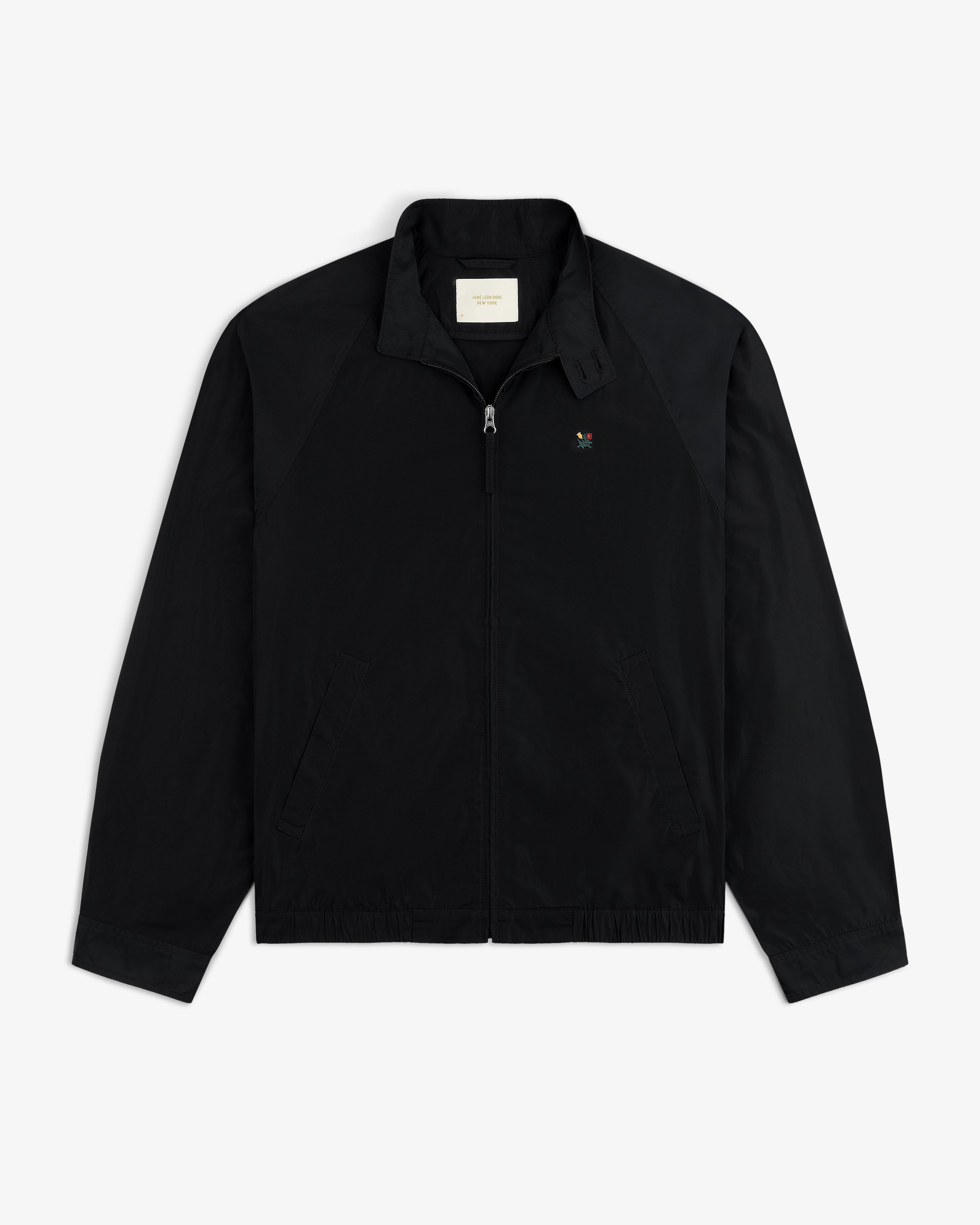 aim-leon-dore-crest-nylon-windbreaker-schwarz image 2