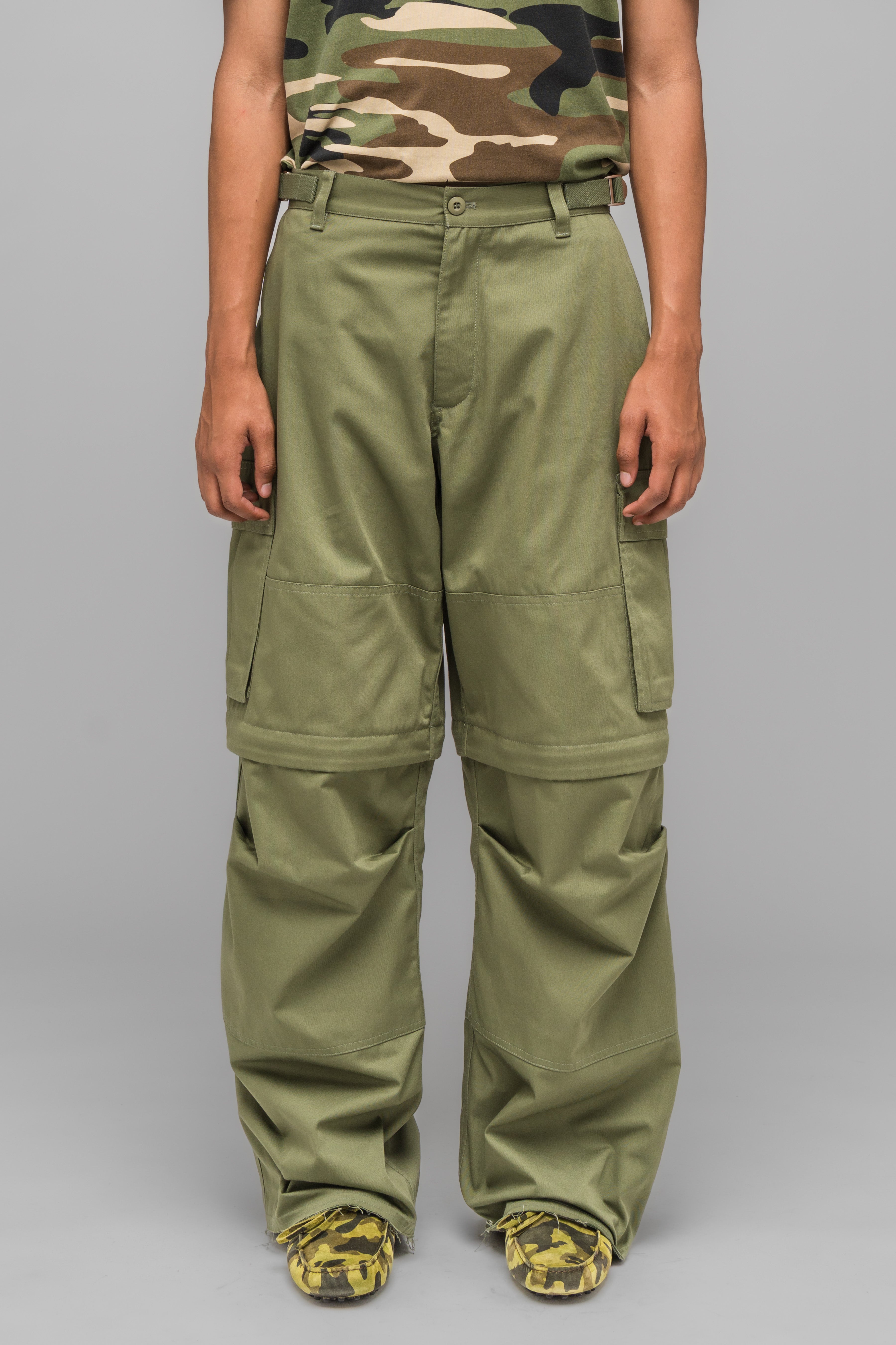 032c-masked-choice-cargo-pants-faded-green-unisex image 3
