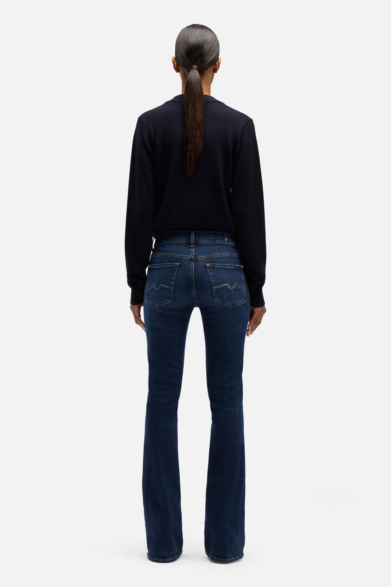 7-for-all-mankind-embellished-pocket-bootcut-jeans-midnight-fade-damen image 5