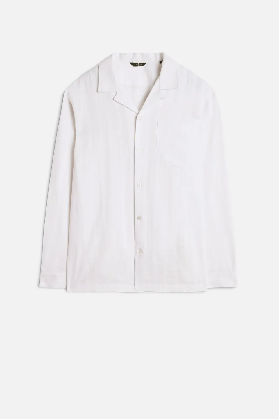 7-for-all-mankind-linen-blend-camp-shirt-herren-white-long-sleeve image 1