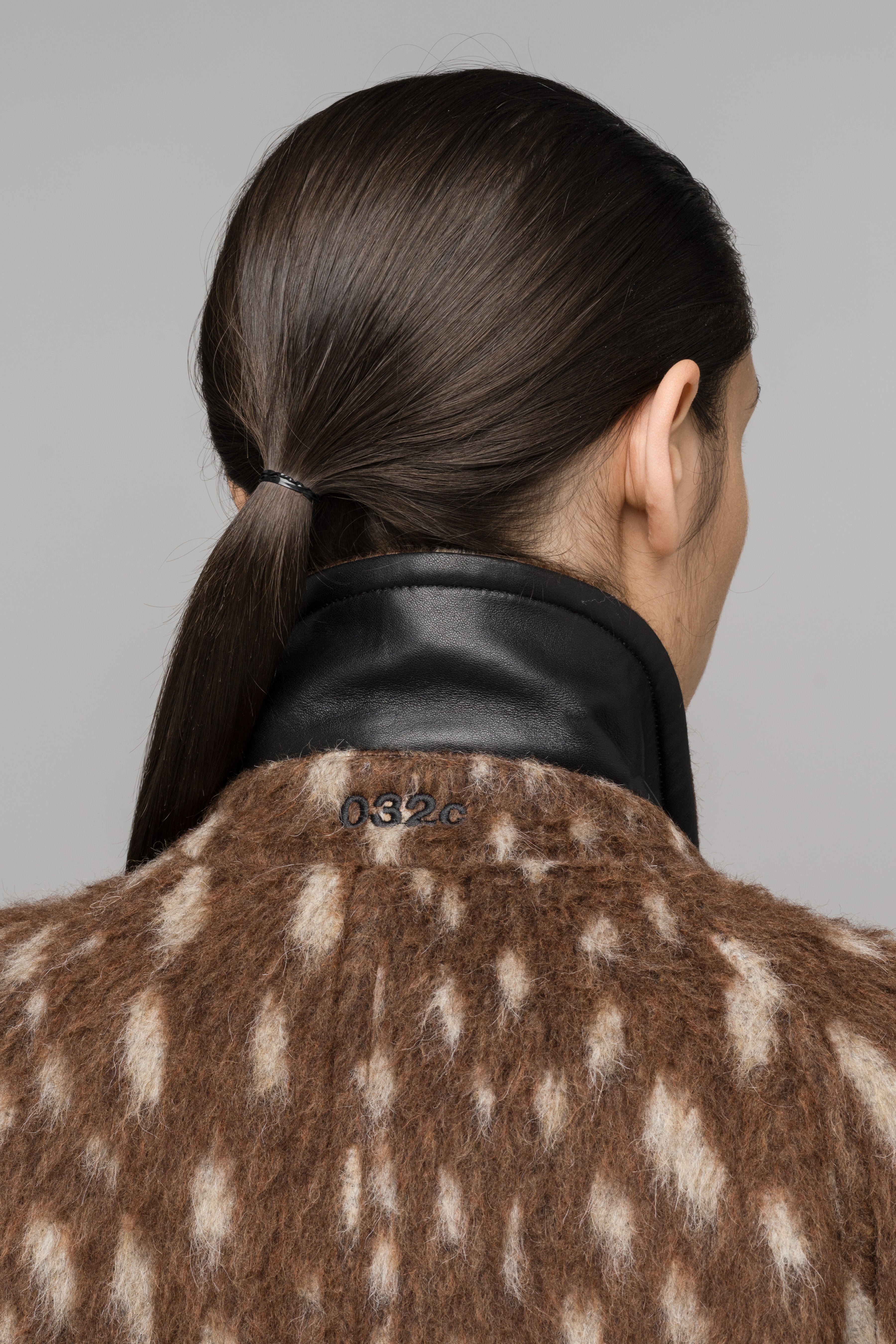 032c-bambi-car-coat-damen-jacquard-wollmantel image 5