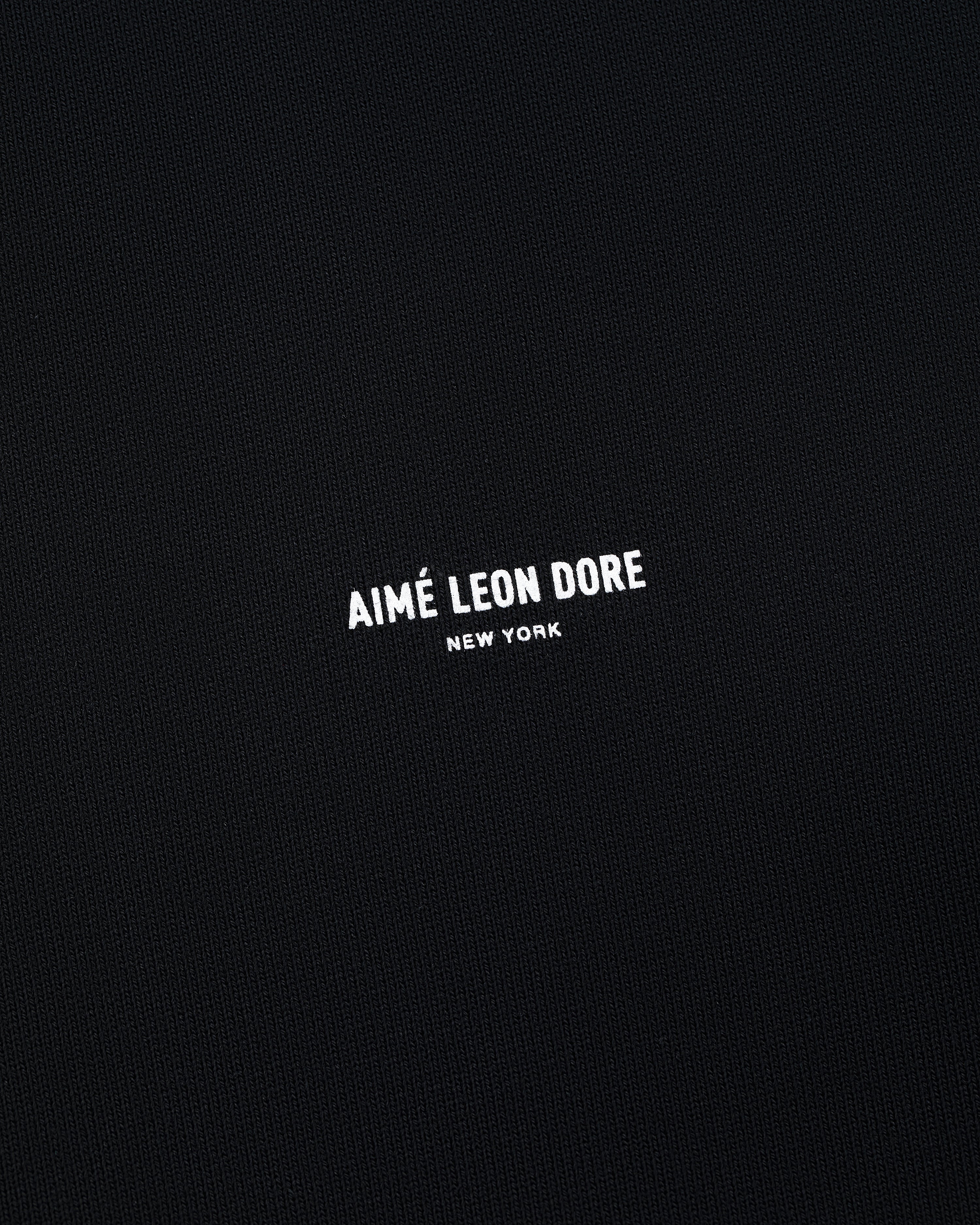 aim-leon-dore-micro-logo-hoodie-schwarzer-baumwoll-hoodie image 4